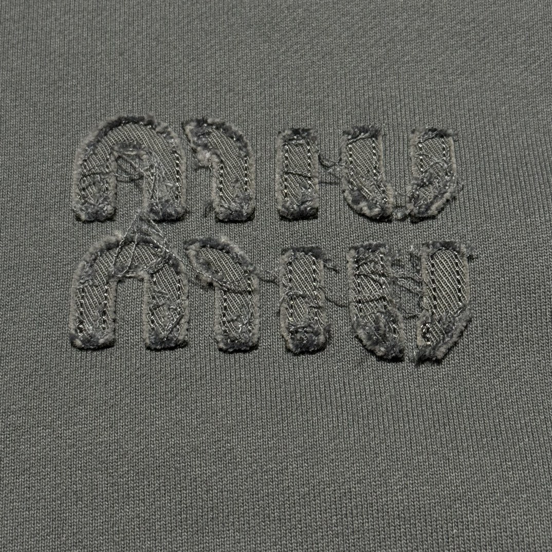 MIU MIU Sweatshirt Women's Iron Gray（MJL914-137J-F0627-S-231）
