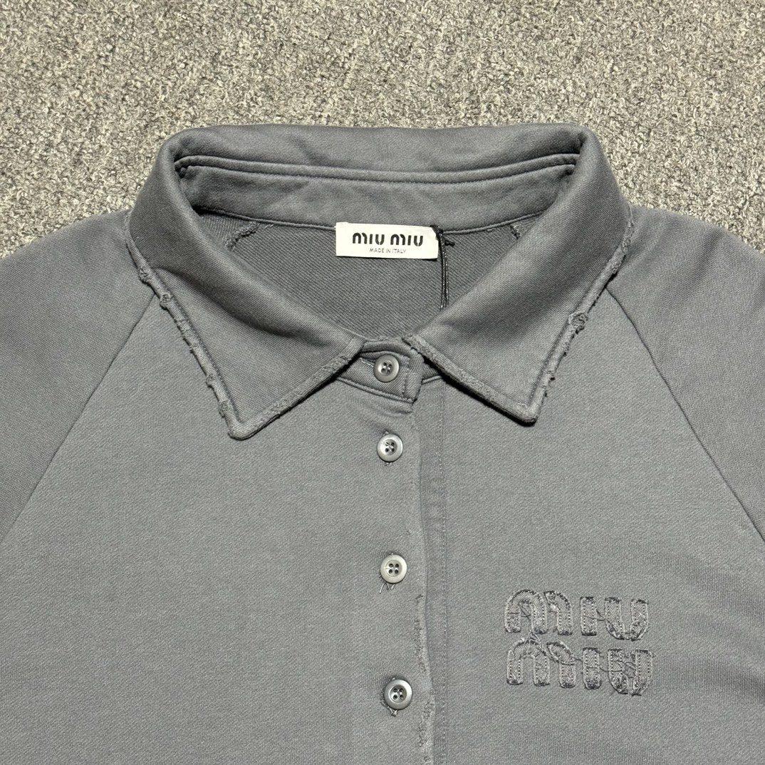 MIU MIU Sweatshirt Women's Iron Gray（MJL914-137J-F0627-S-231）