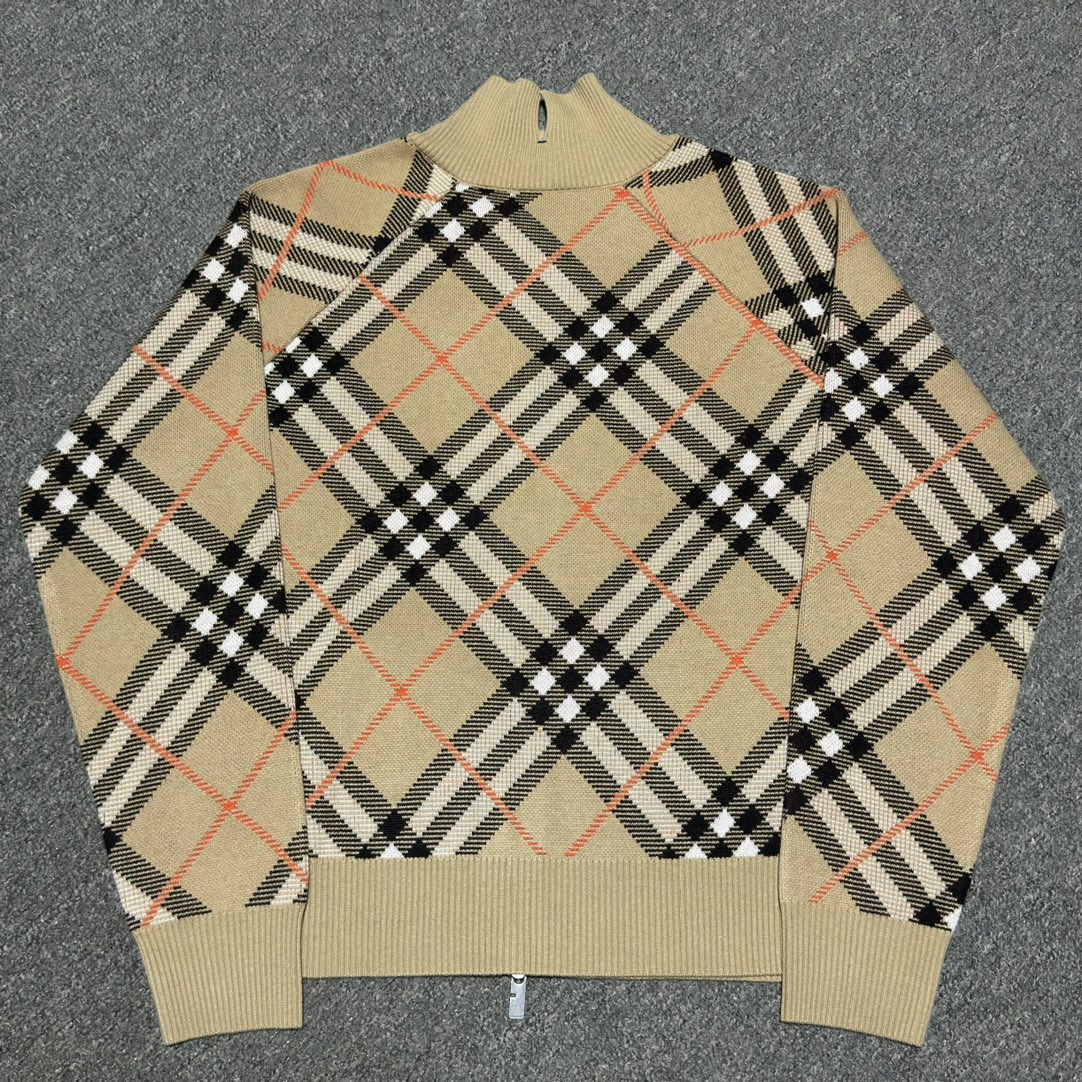 Burberry Check wool mohair blend jacket（80950871）