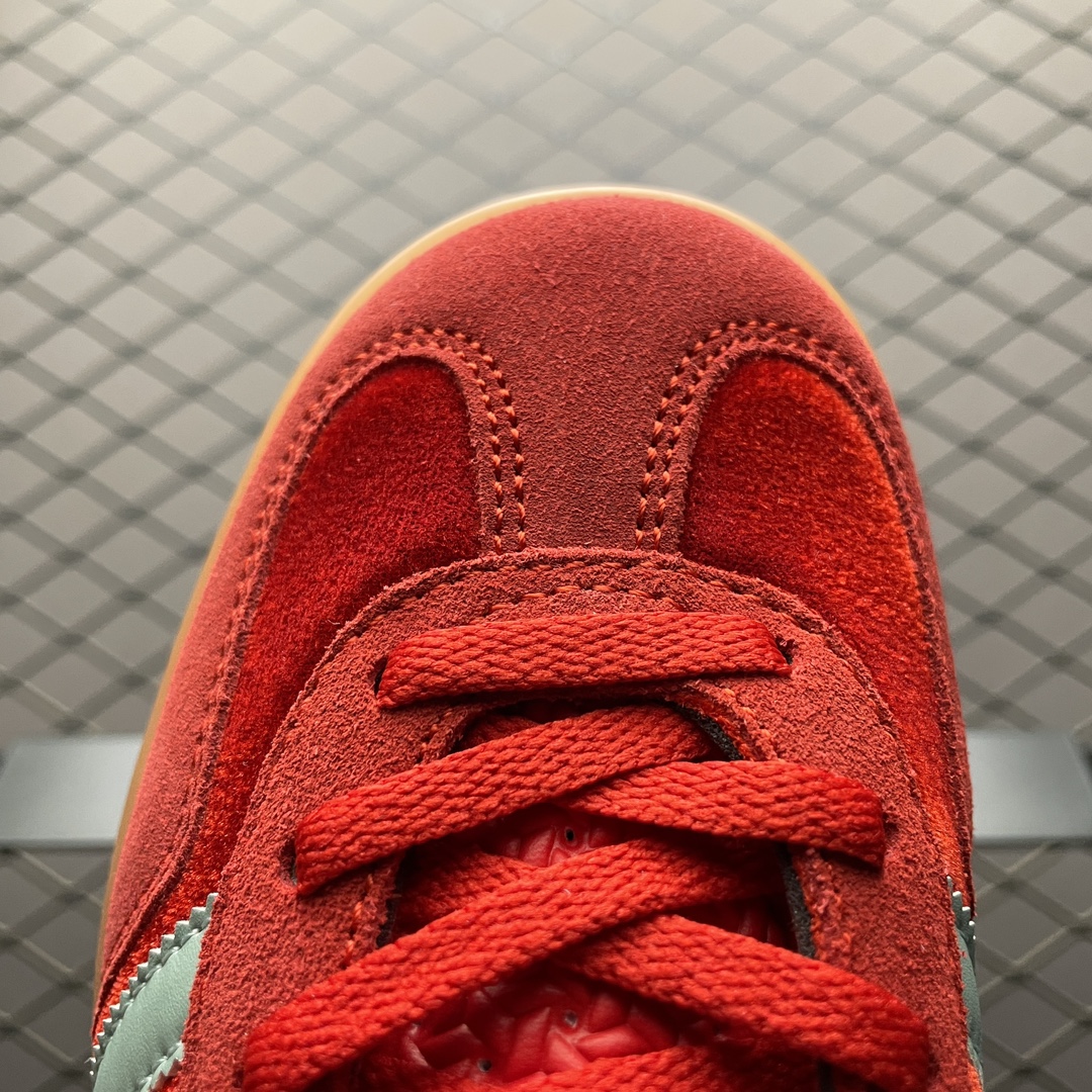 adidas Originals Women's Gazelle Indoor "Better Scarlet/Hazy Green/Gum"（IG6786 ）