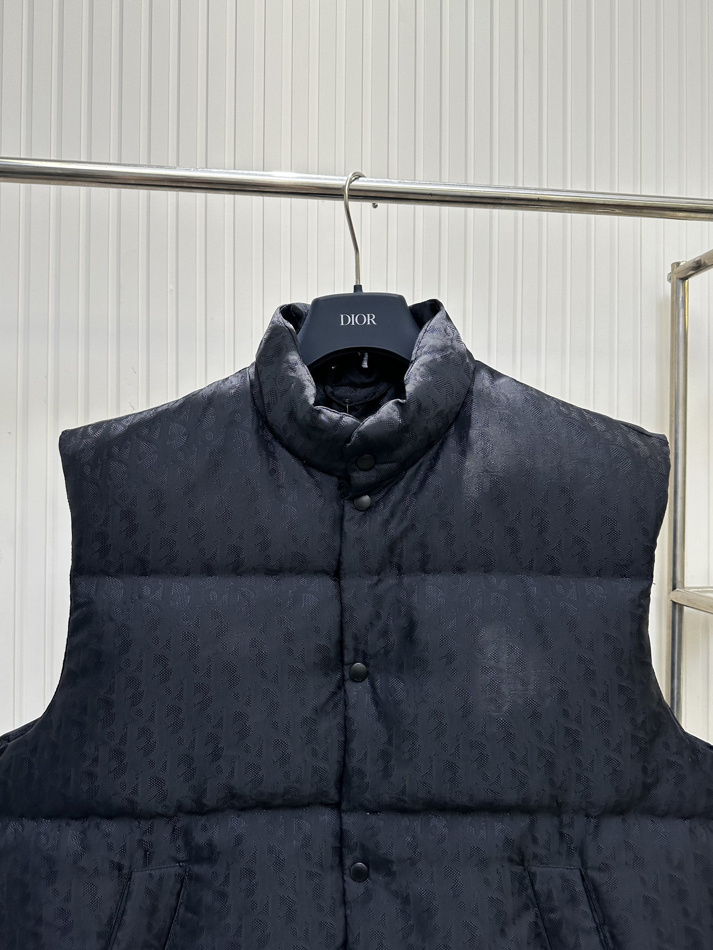 Dior Oblique Lightweight Puffer Vest Technical Jacquard "Black"（513C415A6479_C989）