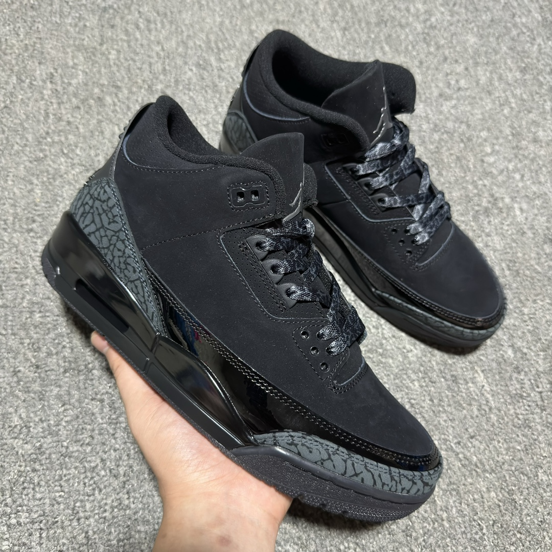 Nike Air Jordan 3 "Black Cat" (2024)（CT8532-001）