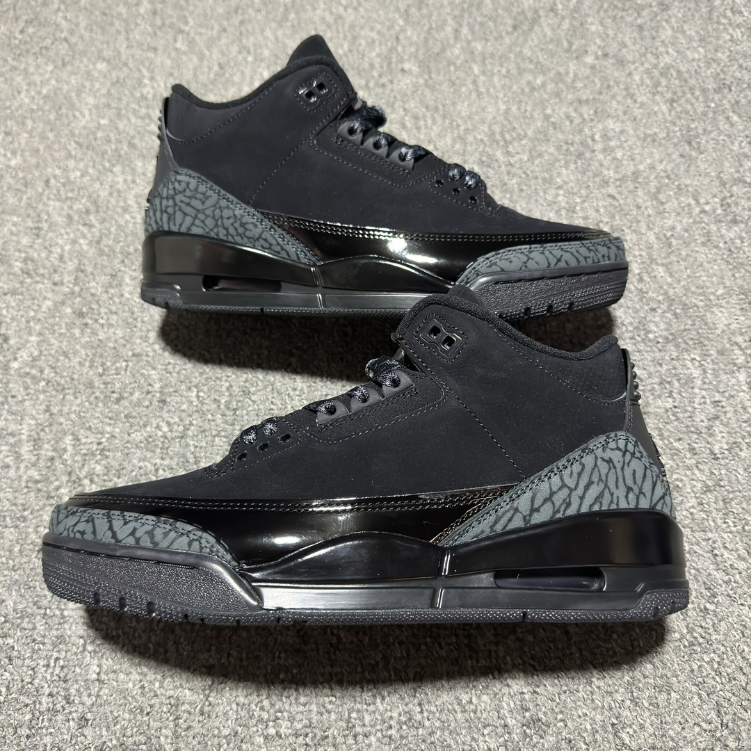 Nike Air Jordan 3 "Black Cat" (2024)（CT8532-001）