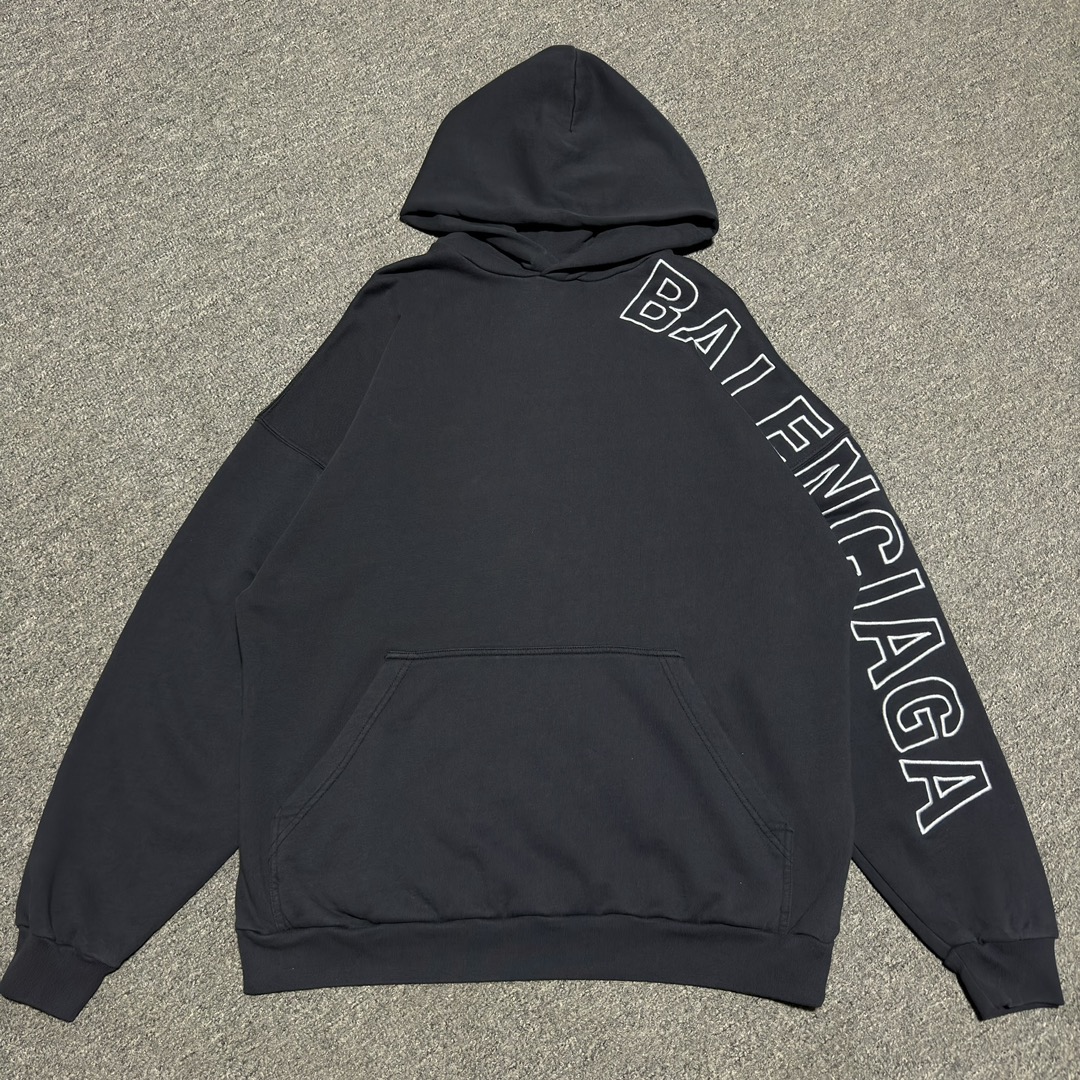 BALENCIAGA Outline Hoodie (739024TOVV29034）