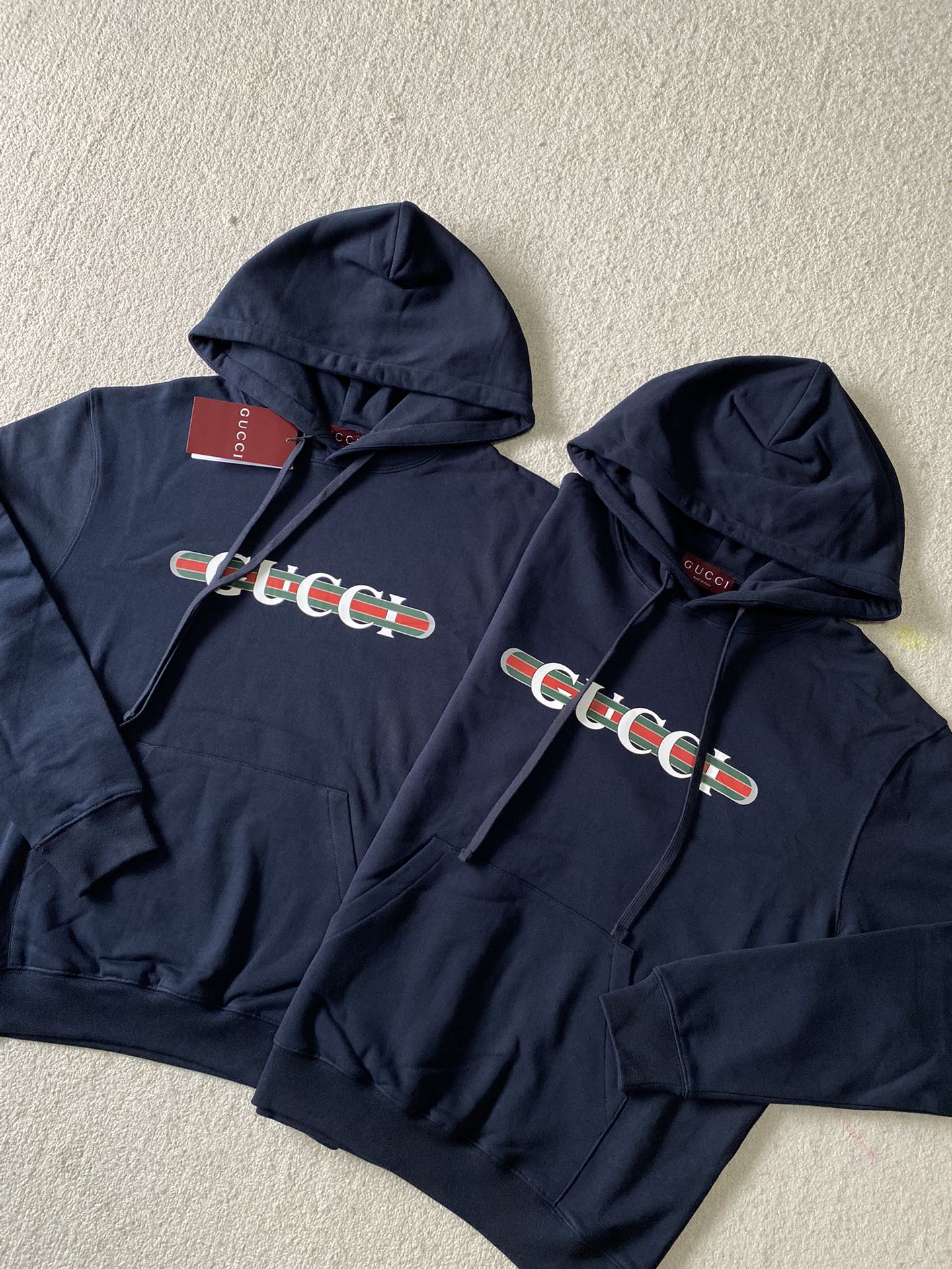 GUCCI printed cotton knitted hooded sweatshirt（788771-XJG59-4735）