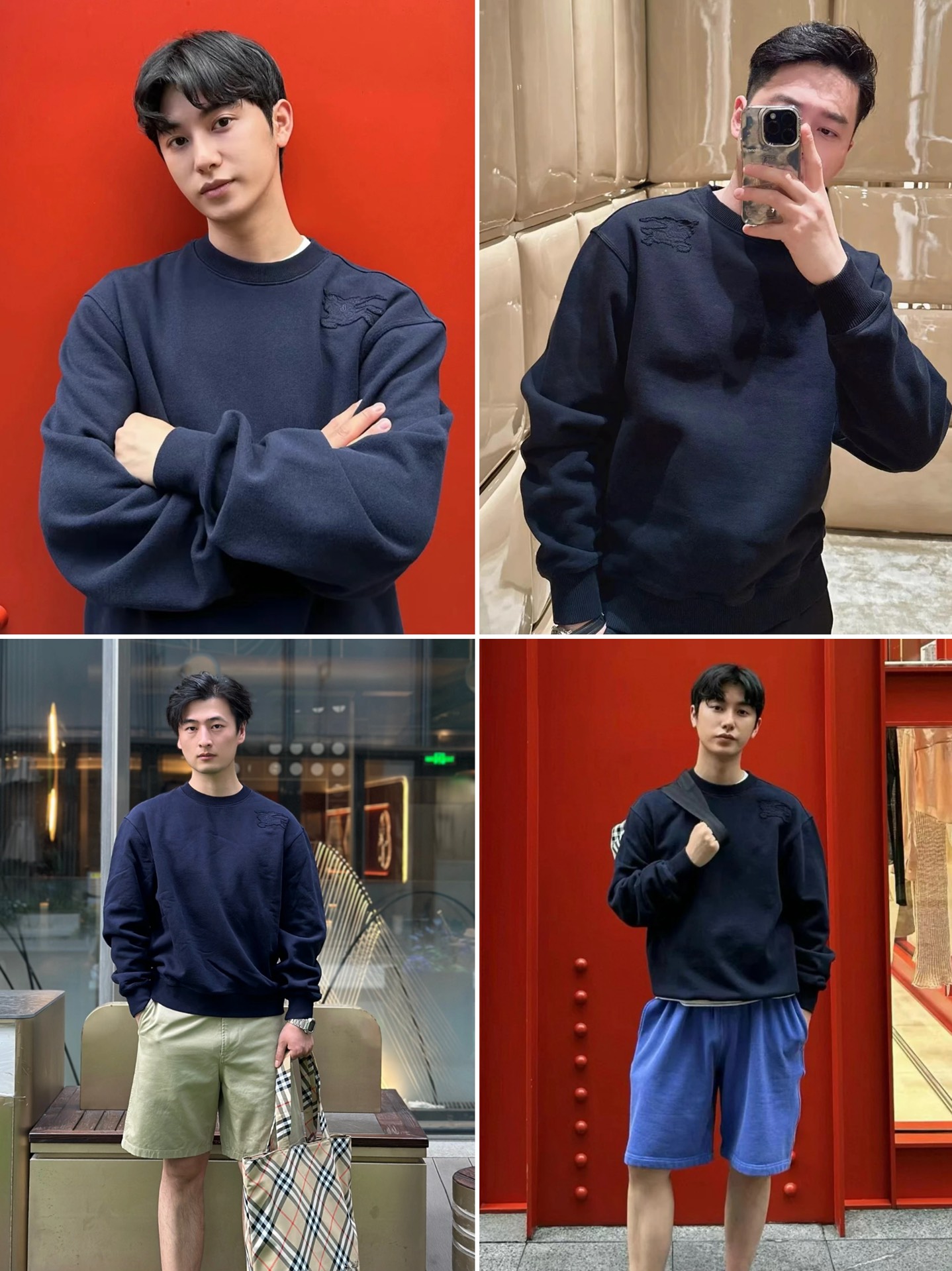 BURBERRY Cotton Sweatshirt（80945981）