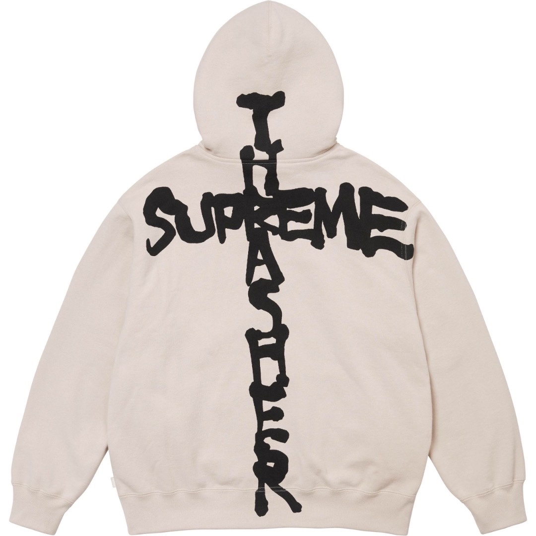 Supreme x Thrasher Zip Up Hooded Sweatshirt "Stone"（SUP-FW24-119）