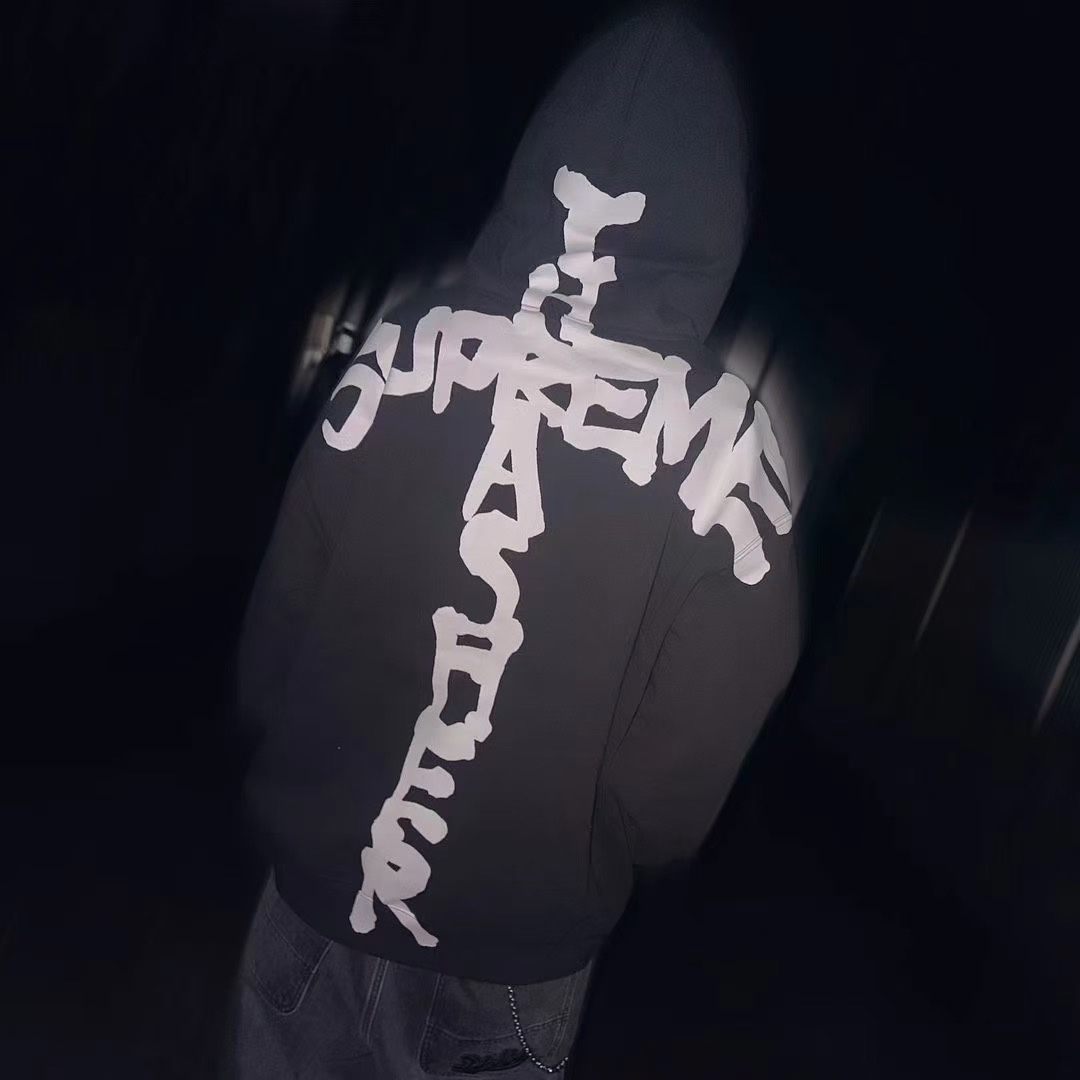 Supreme x Thrasher Zip Up Hooded Sweatshirt "Stone"（SUP-FW24-119）