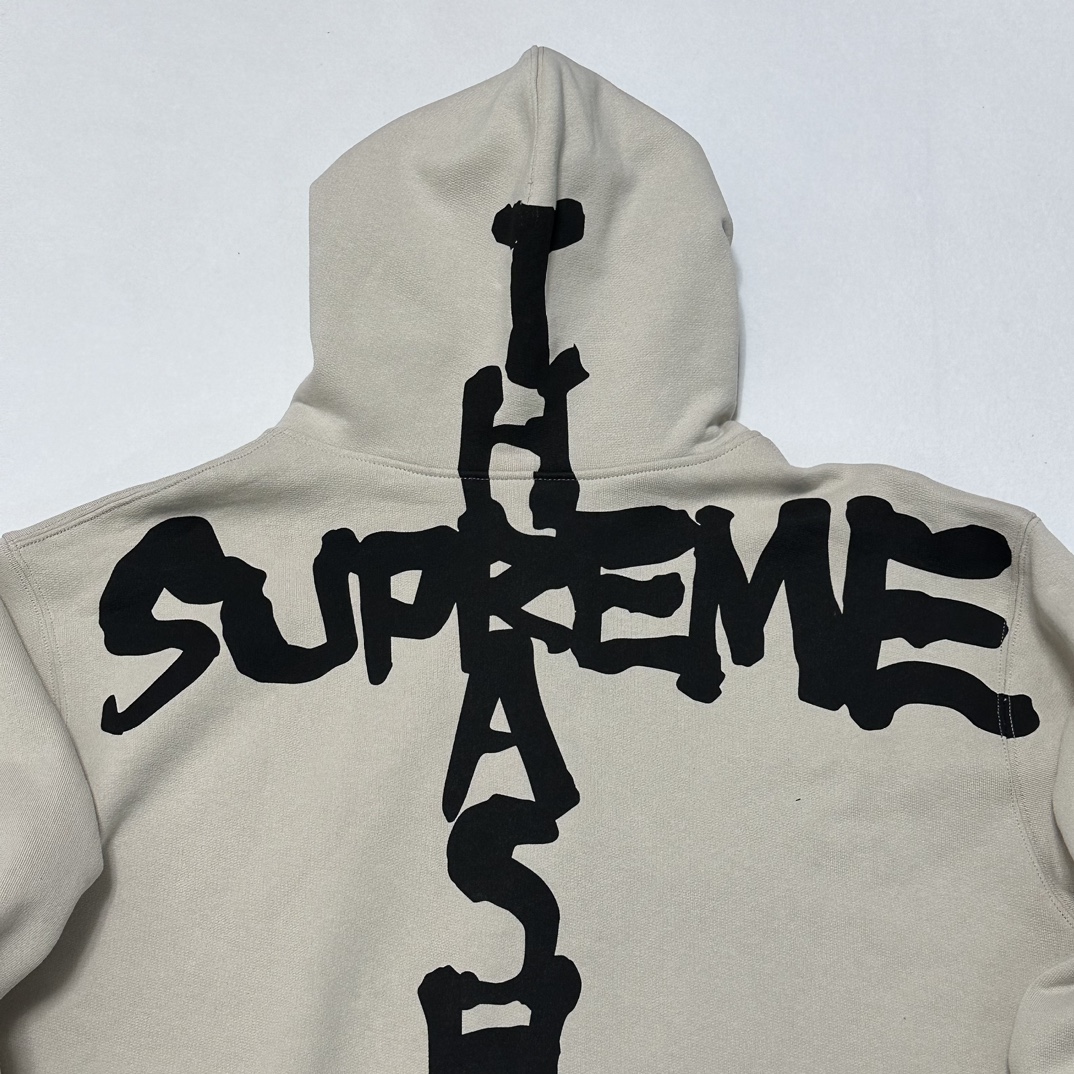 Supreme x Thrasher Zip Up Hooded Sweatshirt "Stone"（SUP-FW24-119）