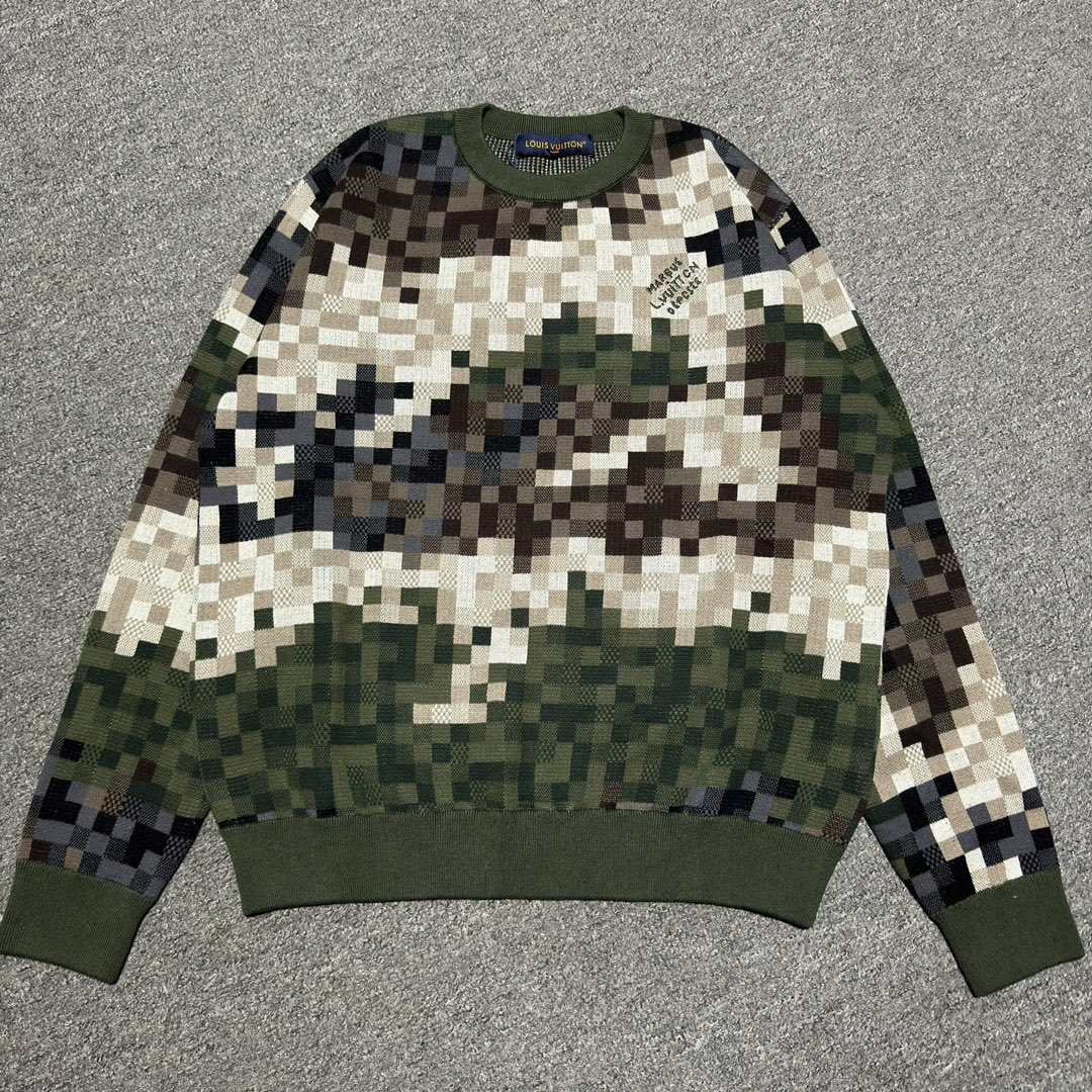 Louis Vuitton Damier Cotton Jacquard Pullover （1AFIVT）