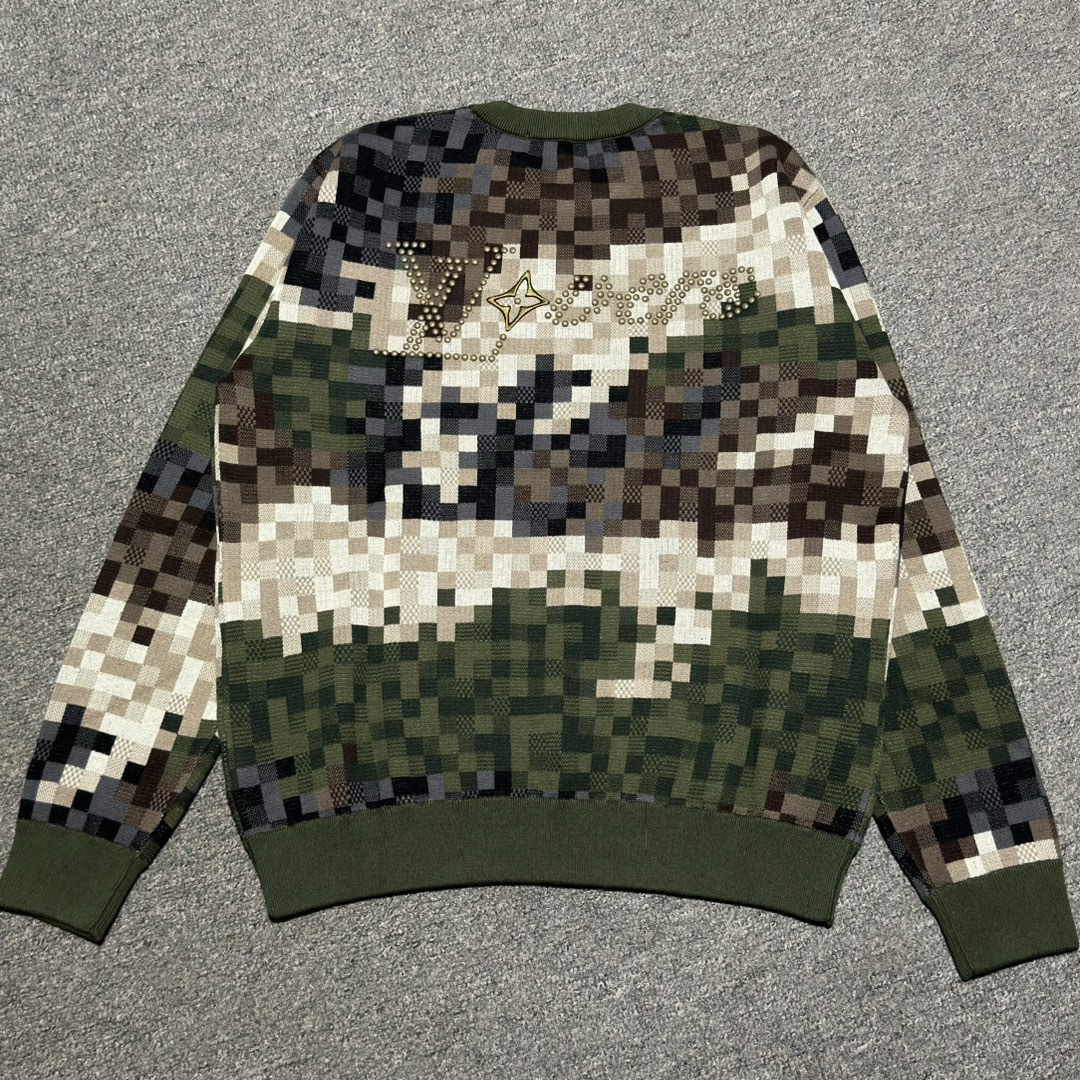 Louis Vuitton Damier Cotton Jacquard Pullover （1AFIVT）