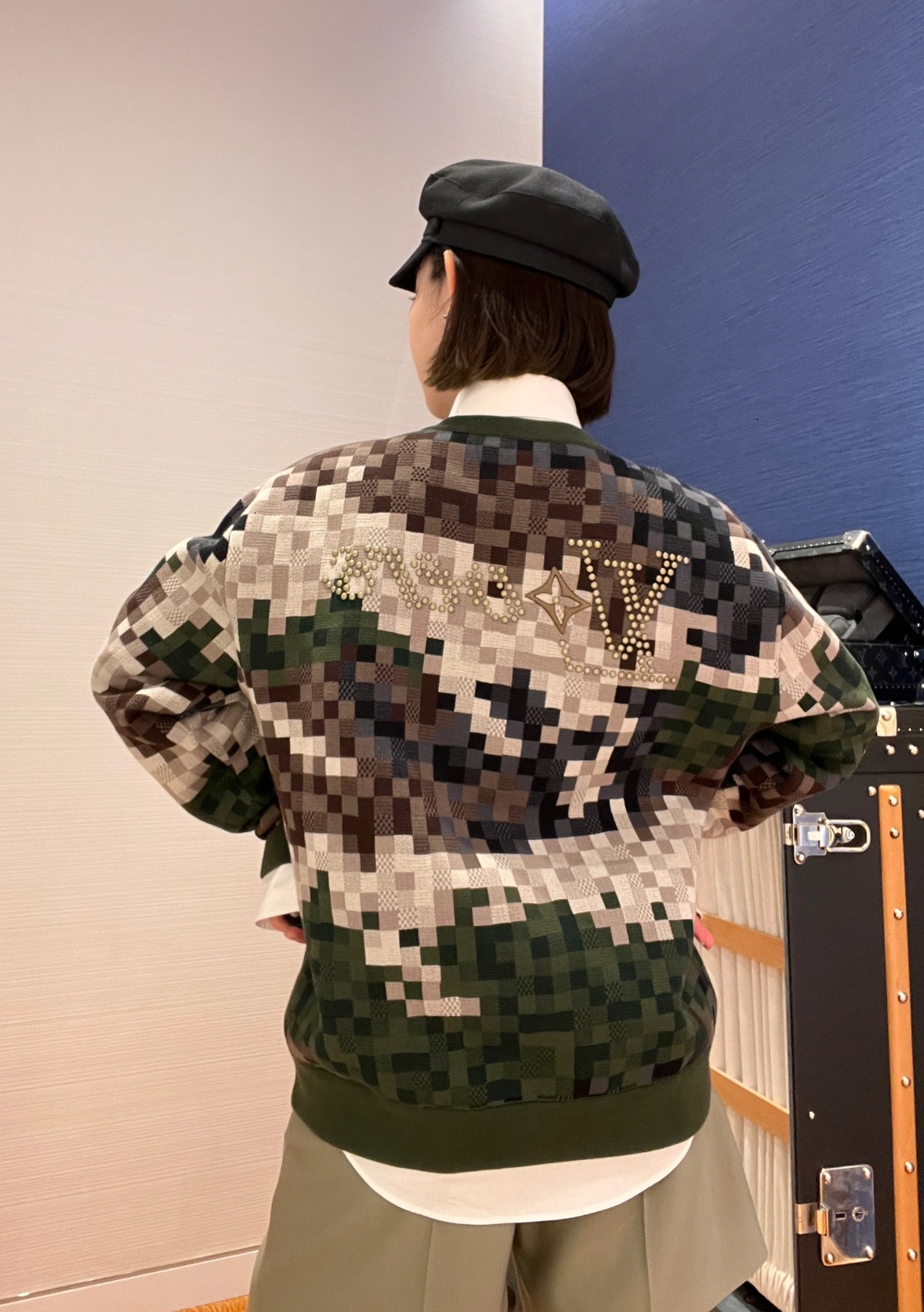 Louis Vuitton Damier Cotton Jacquard Pullover （1AFIVT）