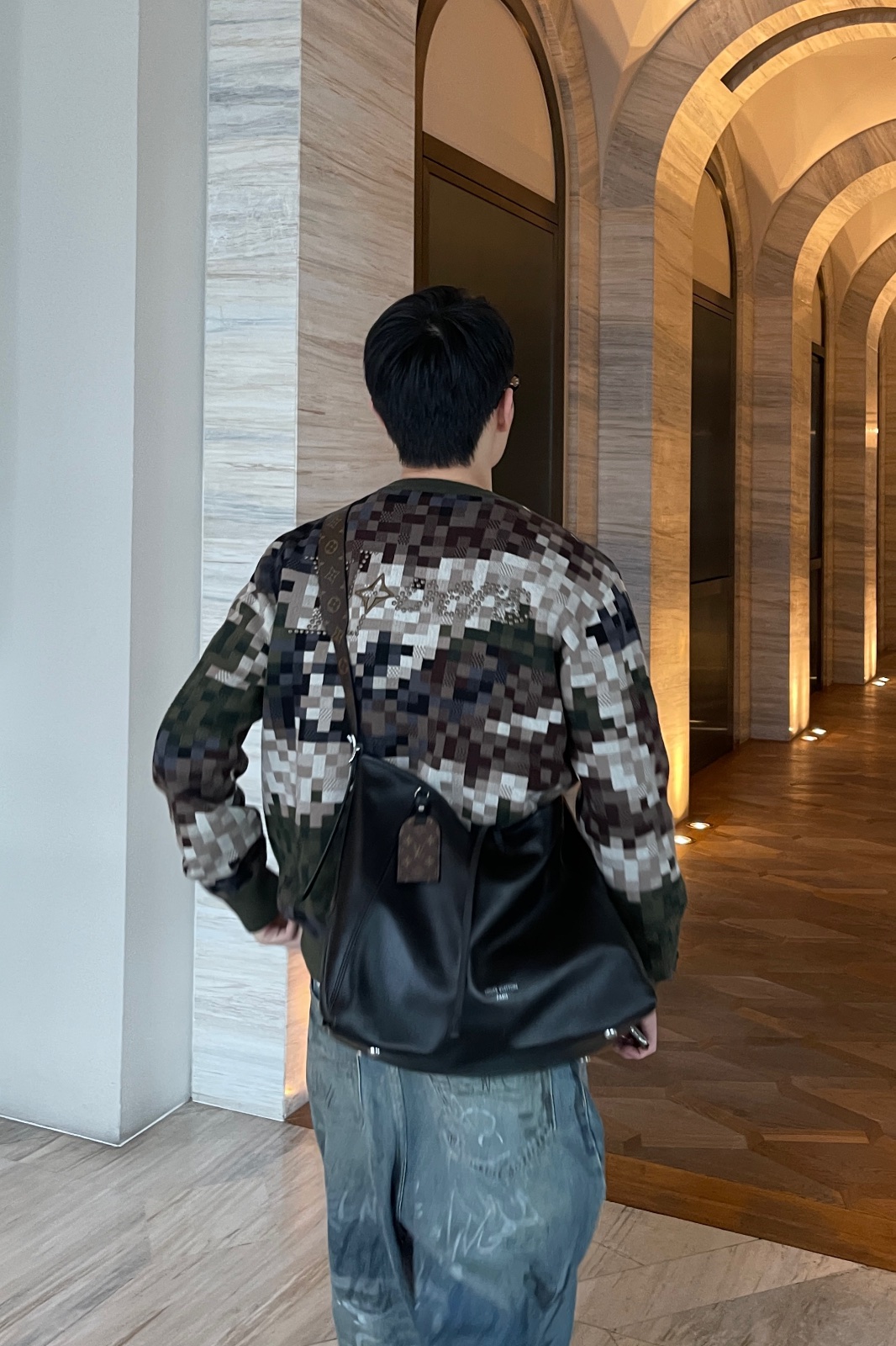 Louis Vuitton Damier Cotton Jacquard Pullover （1AFIVT）