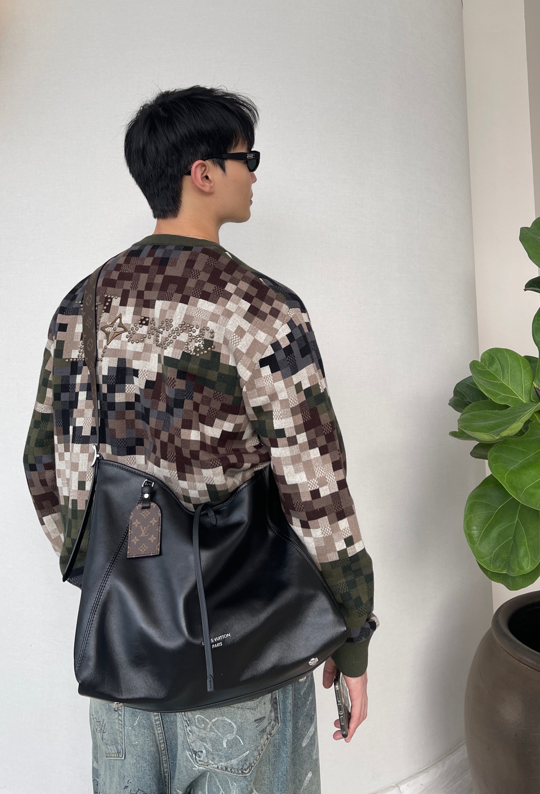 Louis Vuitton Damier Cotton Jacquard Pullover （1AFIVT）