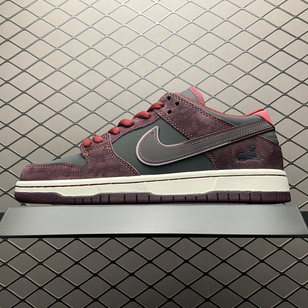 Riot Skateshop × Nike SB Dunk Low Pro "Mahogany"（FZ1289-200）