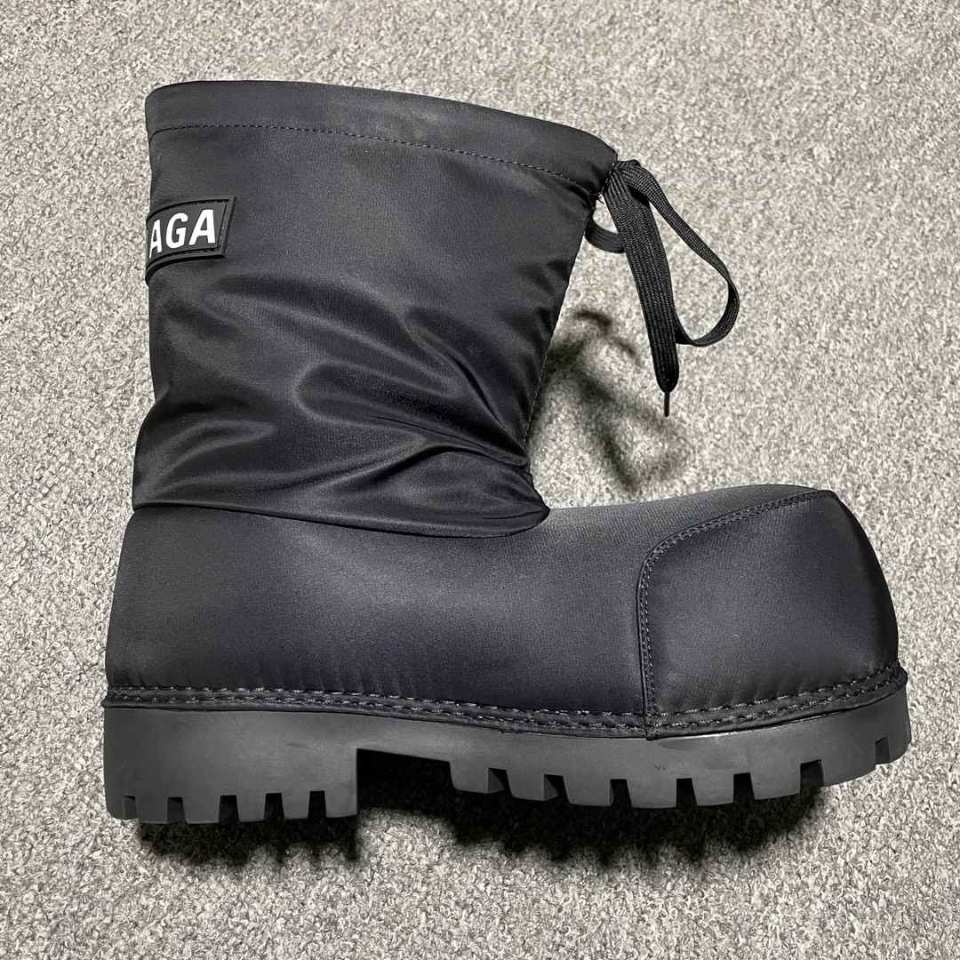 BALENCIAGA MENS Skiwear Alaska Low Boot Nylon "Black"（780561W4SA11000）