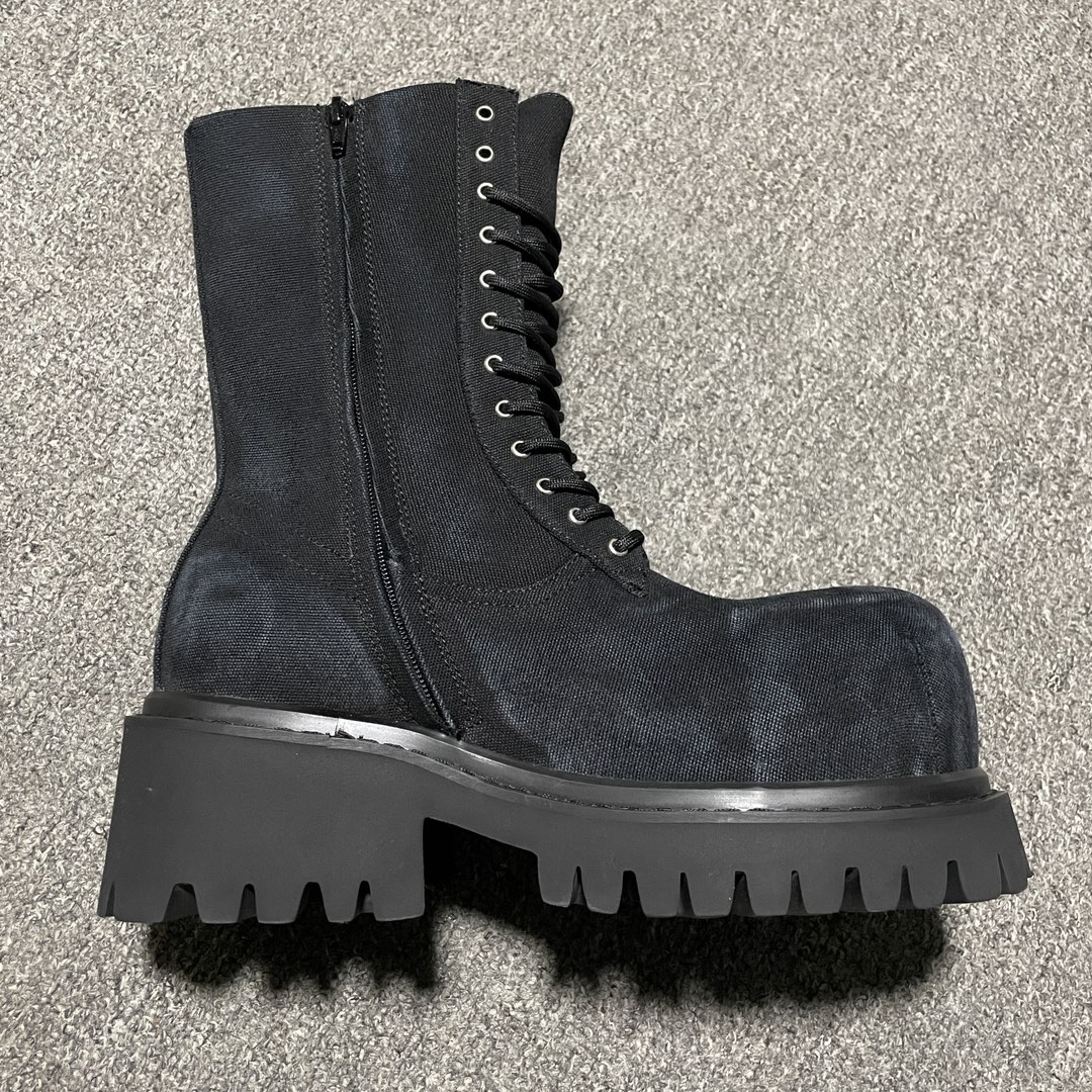 Balenciaga Men's Stomper Bootie in Black（805889W2H111000）