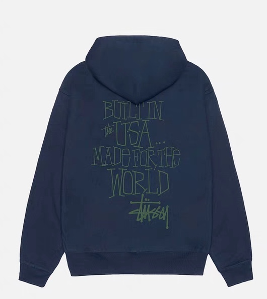 Stussy Built In Usa Hoodie "Ash Heather"（1925059）