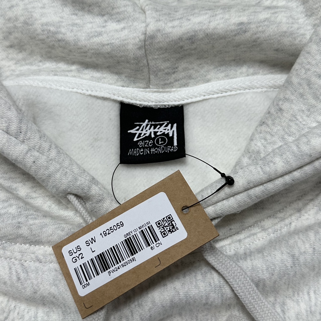 Stussy Built In Usa Hoodie "Ash Heather"（1925059）