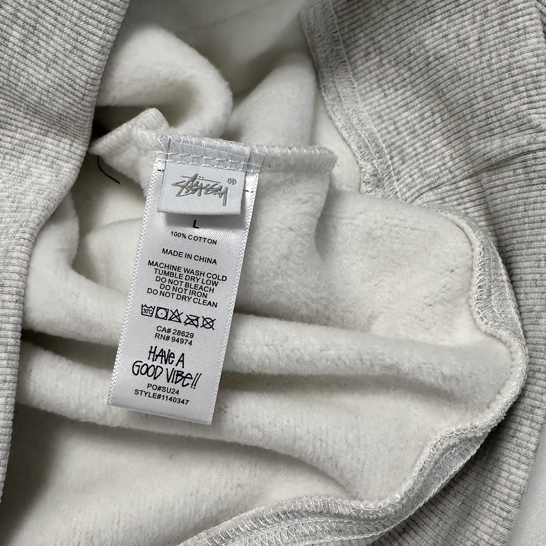 Stussy Built In Usa Hoodie "Ash Heather"（1925059）