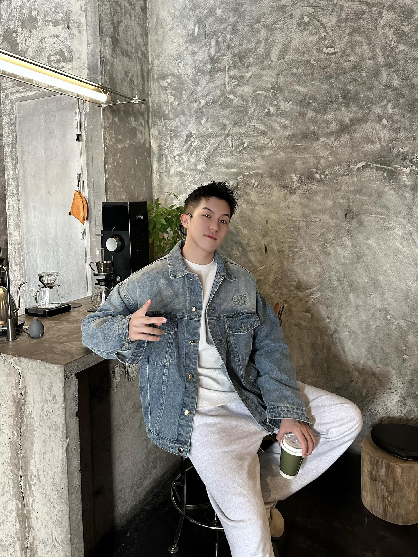 MIUMIU Denim blouson jacket（GWB195-1373-F0076-S-OOO）