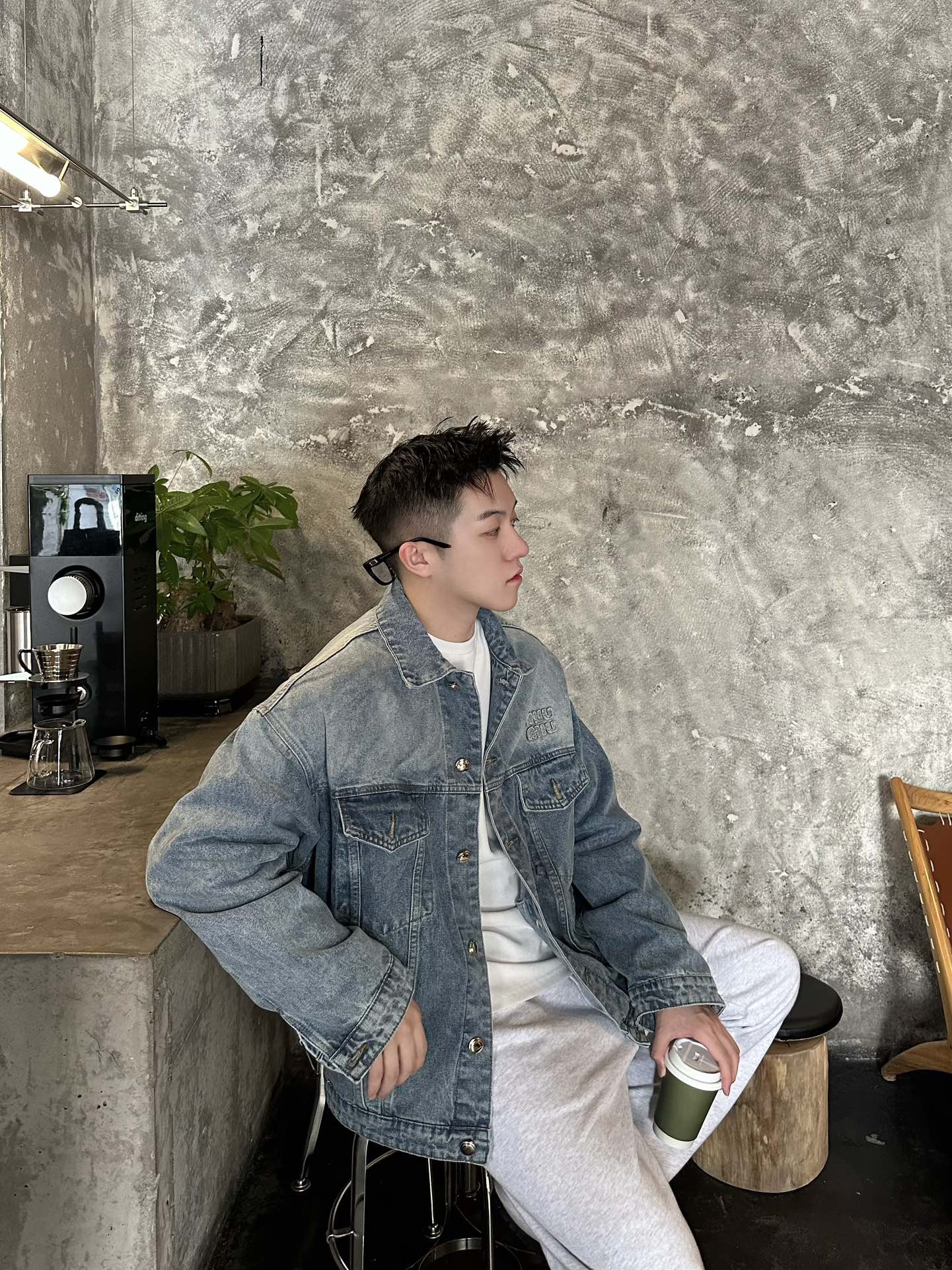 MIUMIU Denim blouson jacket（GWB195-1373-F0076-S-OOO）