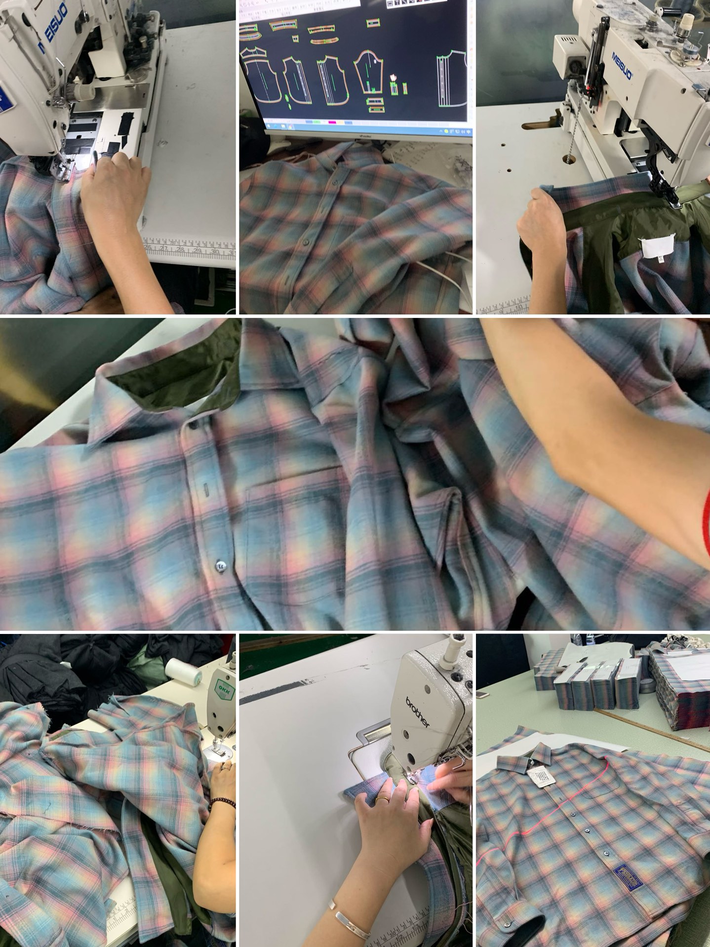 Maison Margiela Pendleton Oversized Shirt "Pink" (S67DT0010S78039001F）