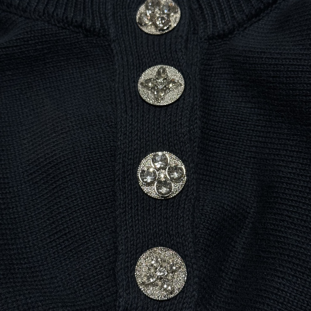 Louis Vuitton Embroidered cotton blend crew neck（1AFQQ3）