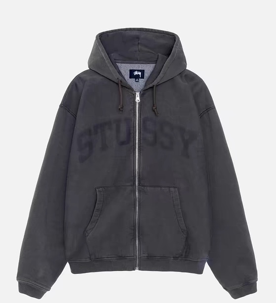 STUSSY ZIP HOODIE FADED GRAPHIC（118553）