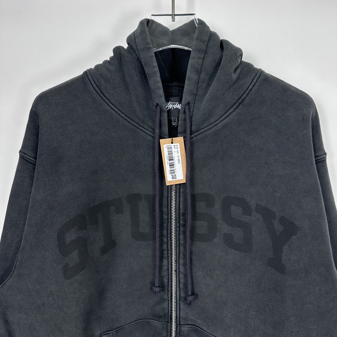 STUSSY ZIP HOODIE FADED GRAPHIC（118553）