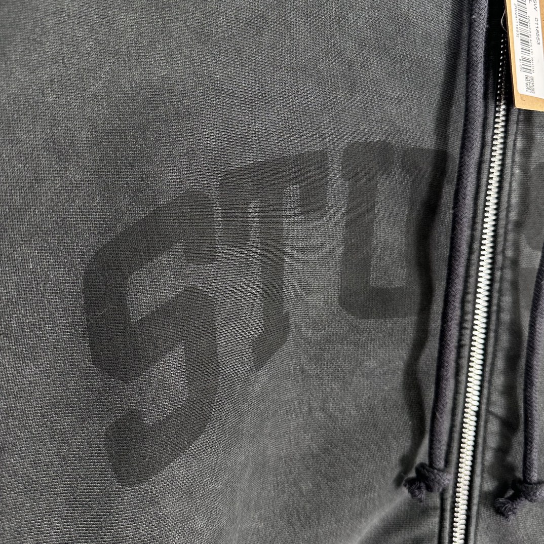 STUSSY ZIP HOODIE FADED GRAPHIC（118553）
