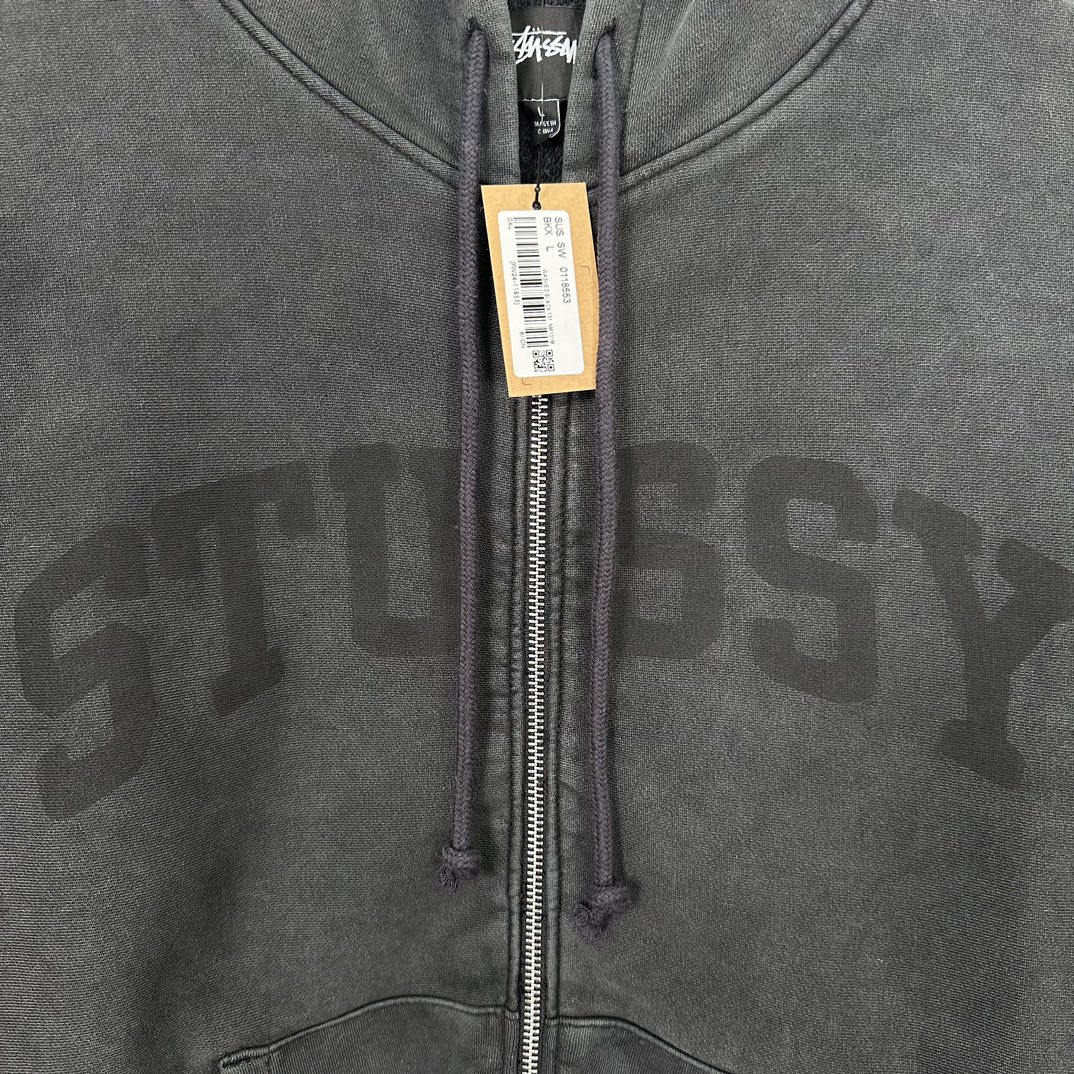 STUSSY ZIP HOODIE FADED GRAPHIC（118553）