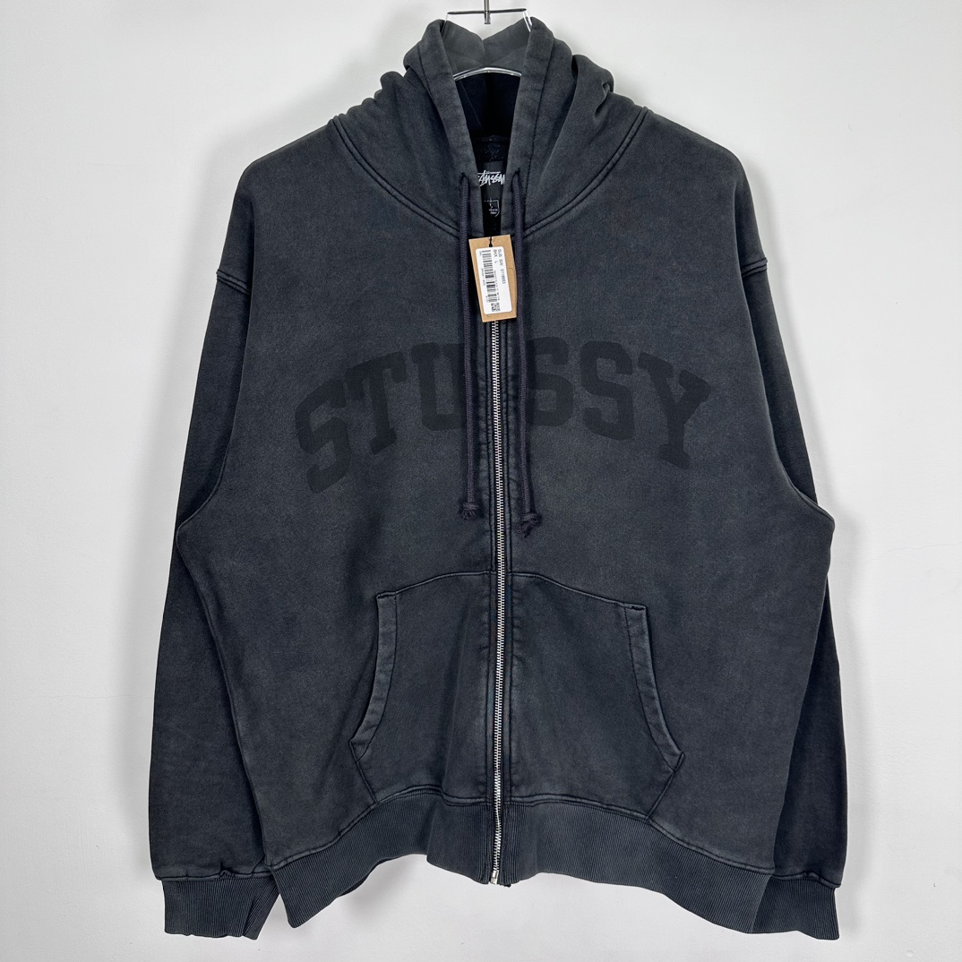 STUSSY ZIP HOODIE FADED GRAPHIC（118553）