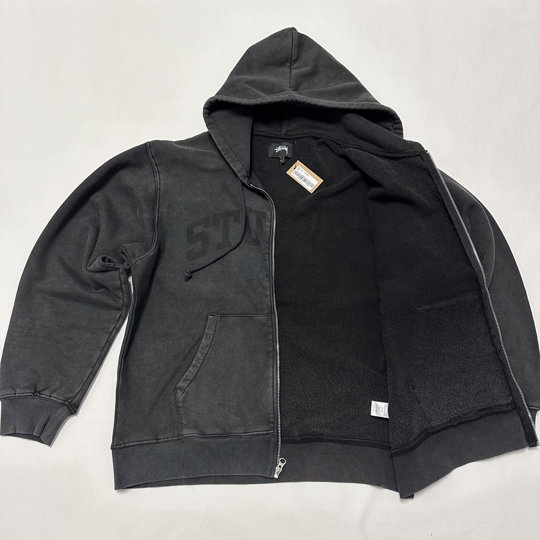 STUSSY ZIP HOODIE FADED GRAPHIC（118553）