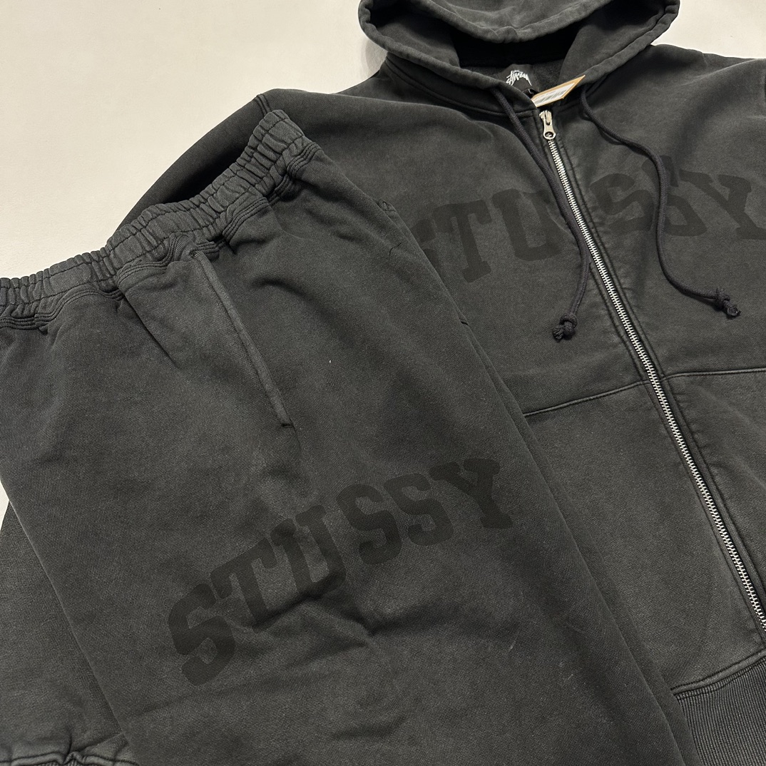STUSSY ZIP HOODIE FADED GRAPHIC（118553）