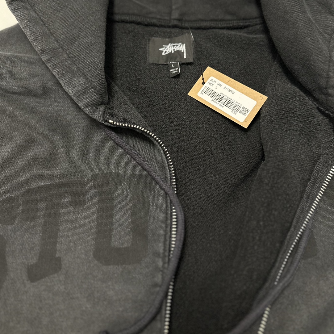 STUSSY ZIP HOODIE FADED GRAPHIC（118553）