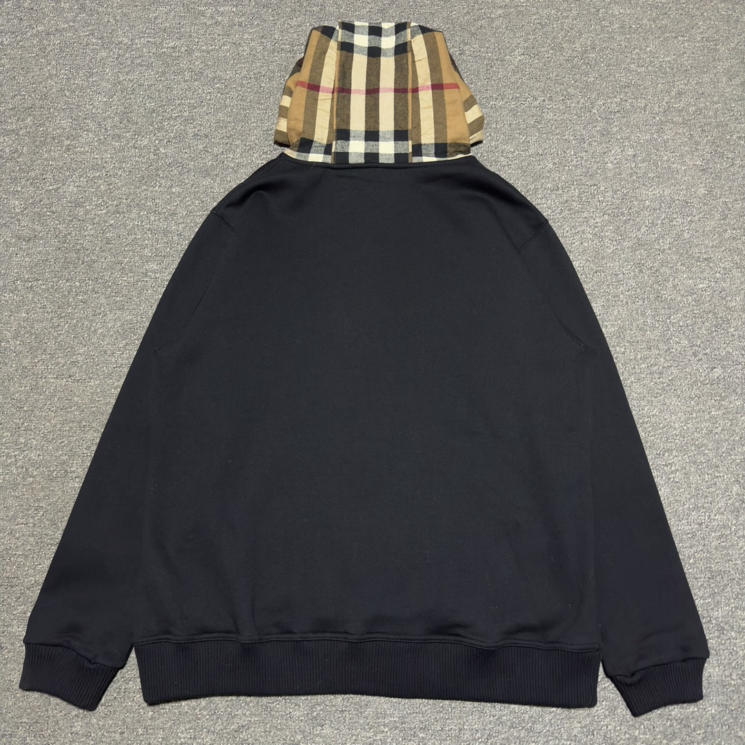 Burberry check-detail hoodie（8045004）