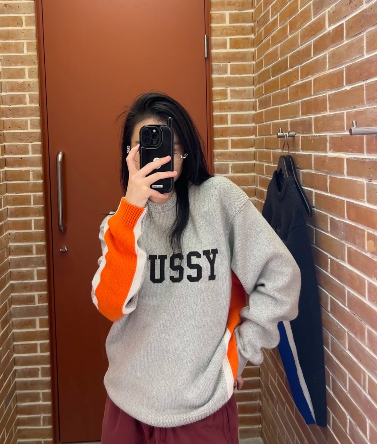 STUSSY CONTRAST STRIPE CREW RELAXED FIT(117253) STUSSY CONTRAST STRIPE CREW RELAXED FIT(117253)