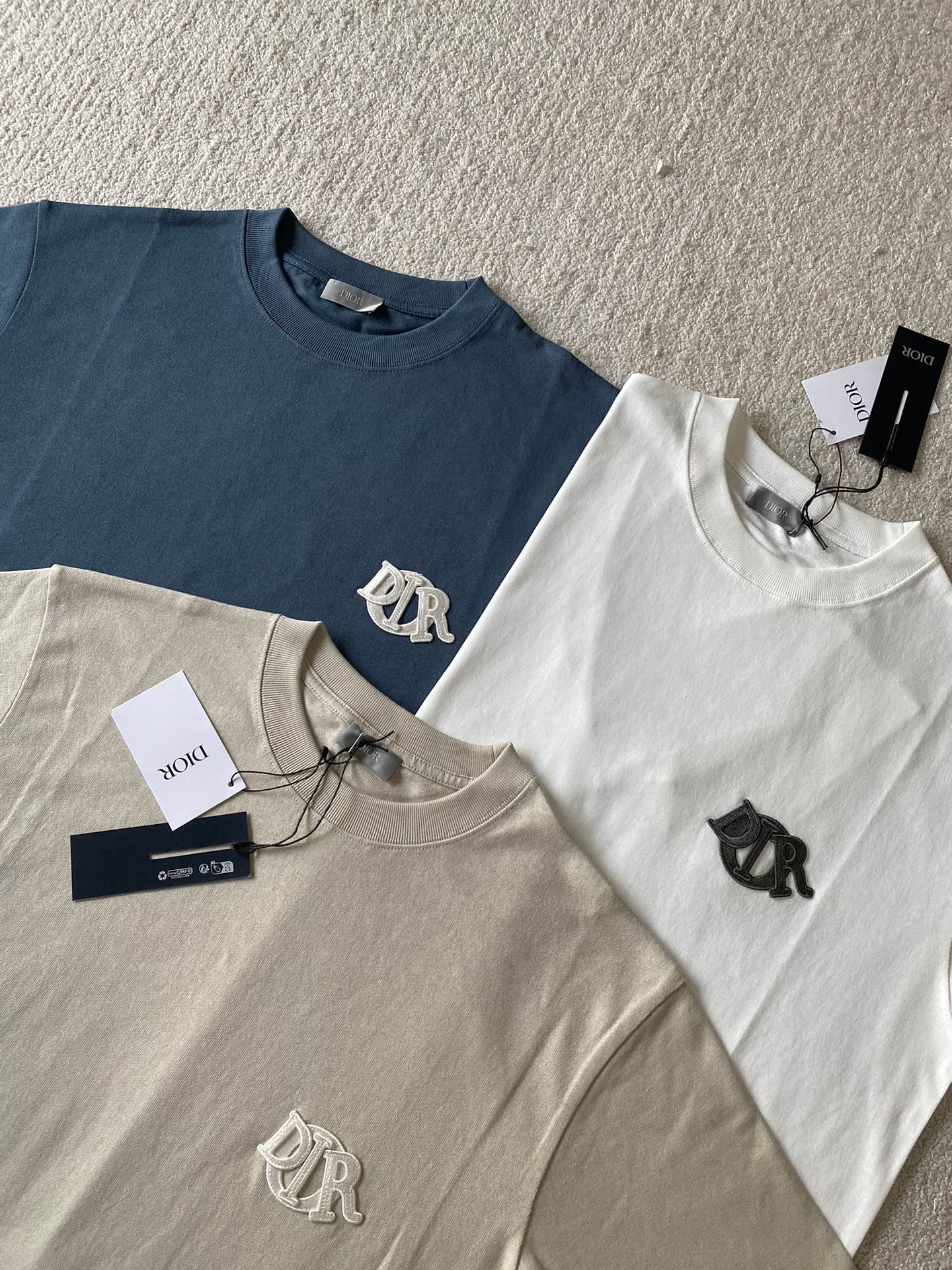 Dior Charm T-shirt (relaxed fit) Cotton jersey（513J696D0554_C088）