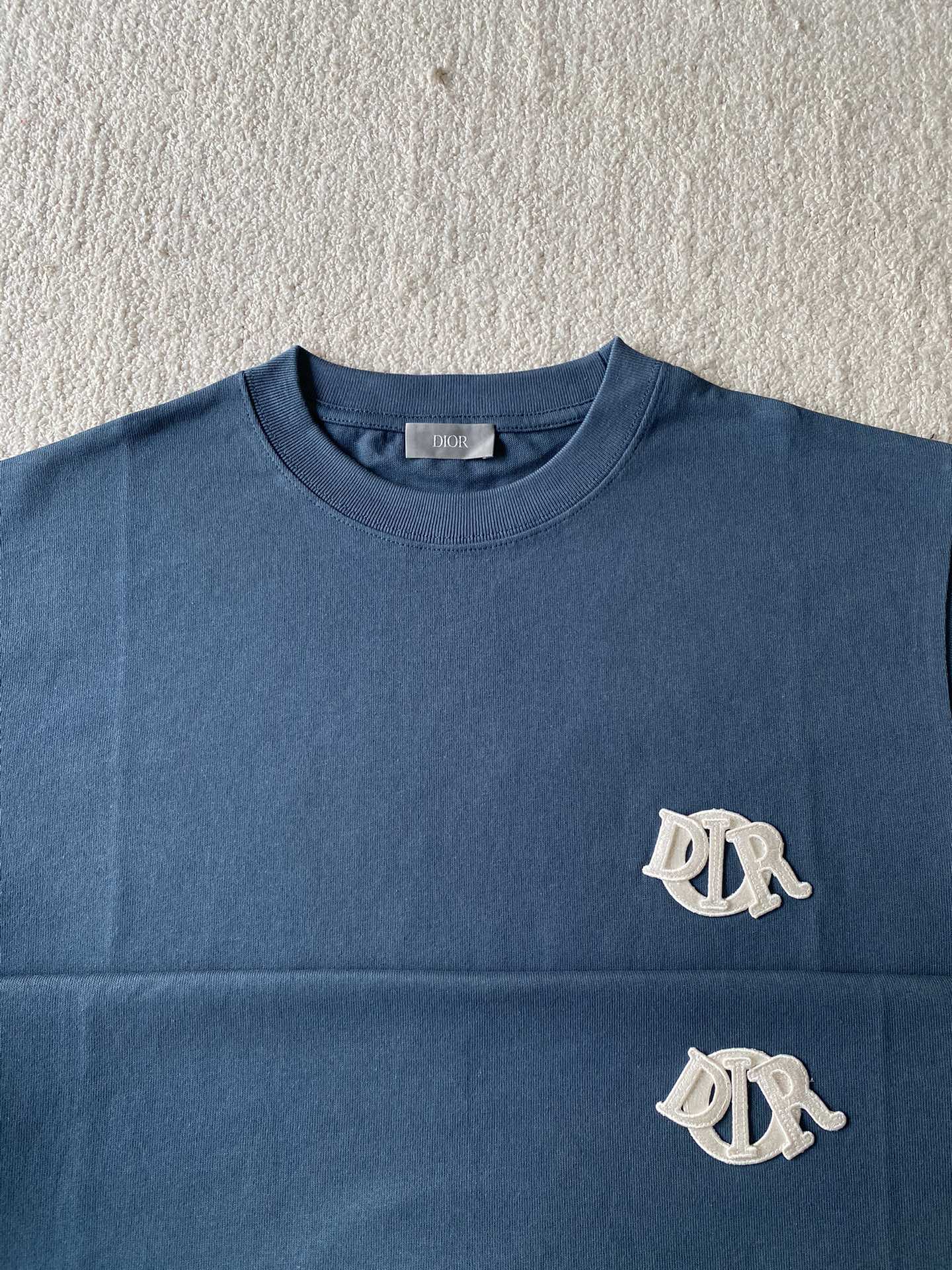 Dior Charm T-shirt (relaxed fit) Cotton jersey（513J696D0554_C088）