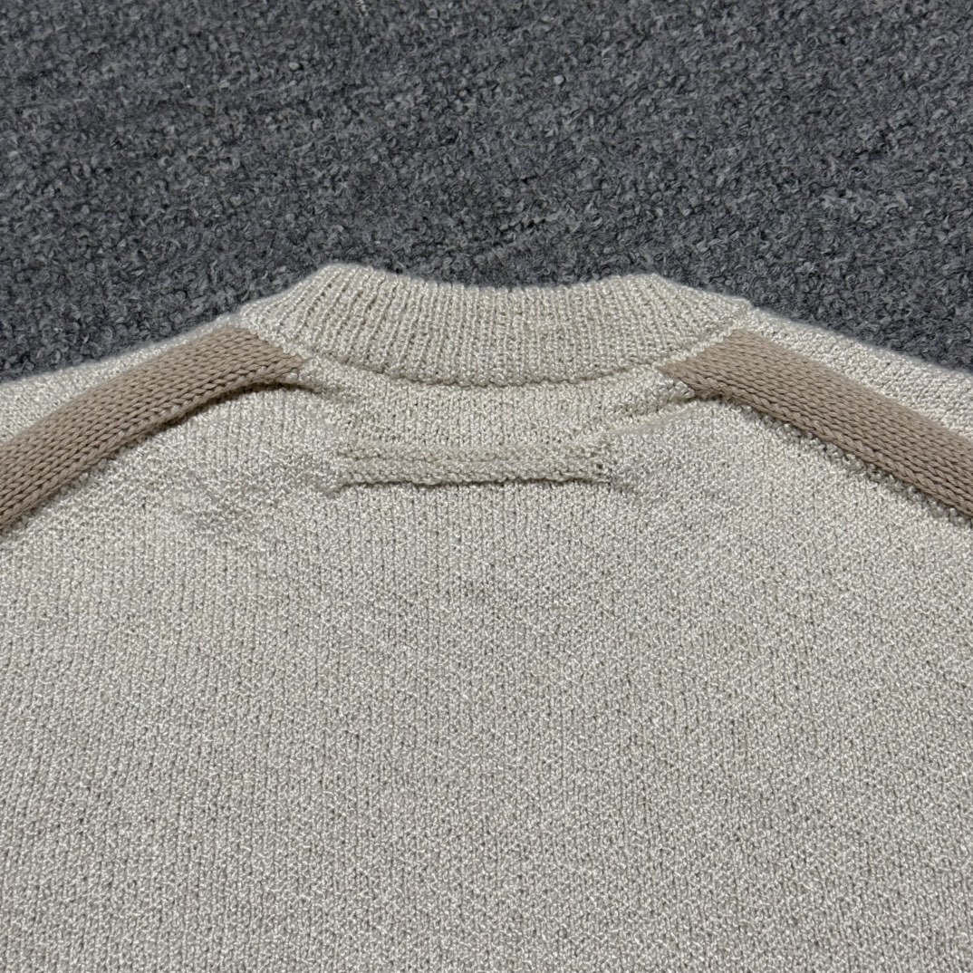 Zegna Light grey melange Oasi Cashmere crewneck（38PGTU77）
