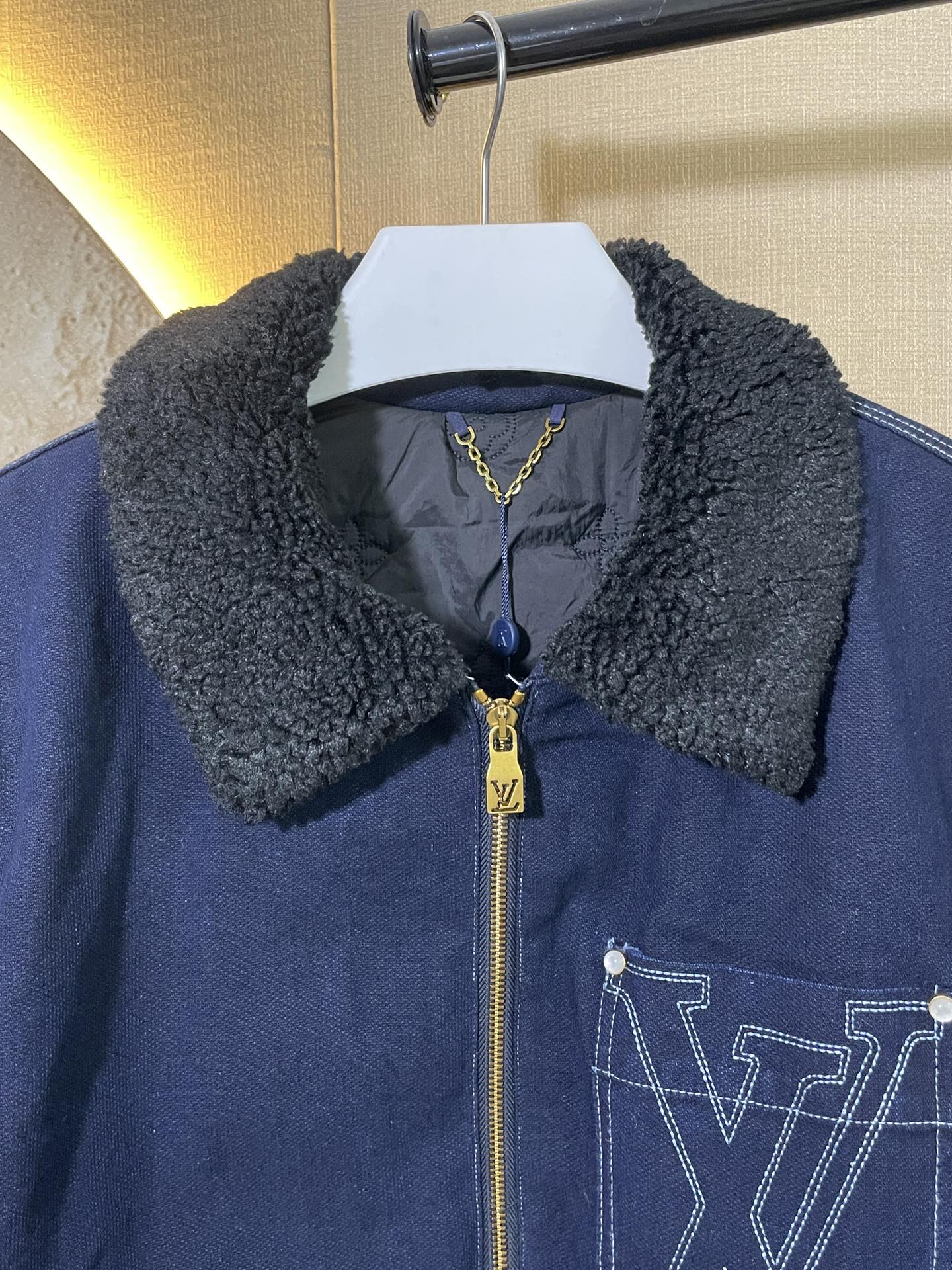 Louis Vuitton Winter Workwear Denim Jacket（1AGIO5）