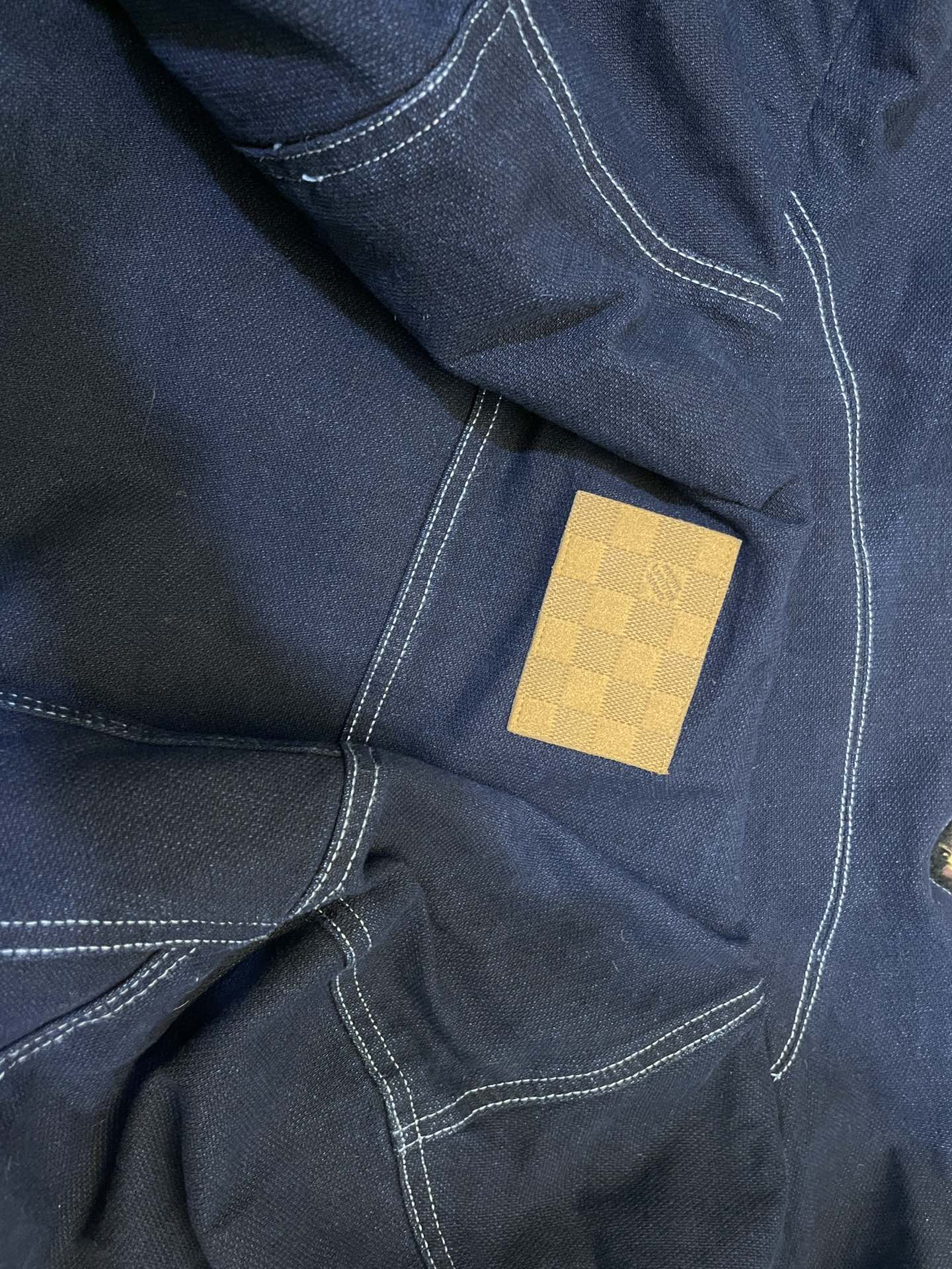 Louis Vuitton Winter Workwear Denim Jacket（1AGIO5）