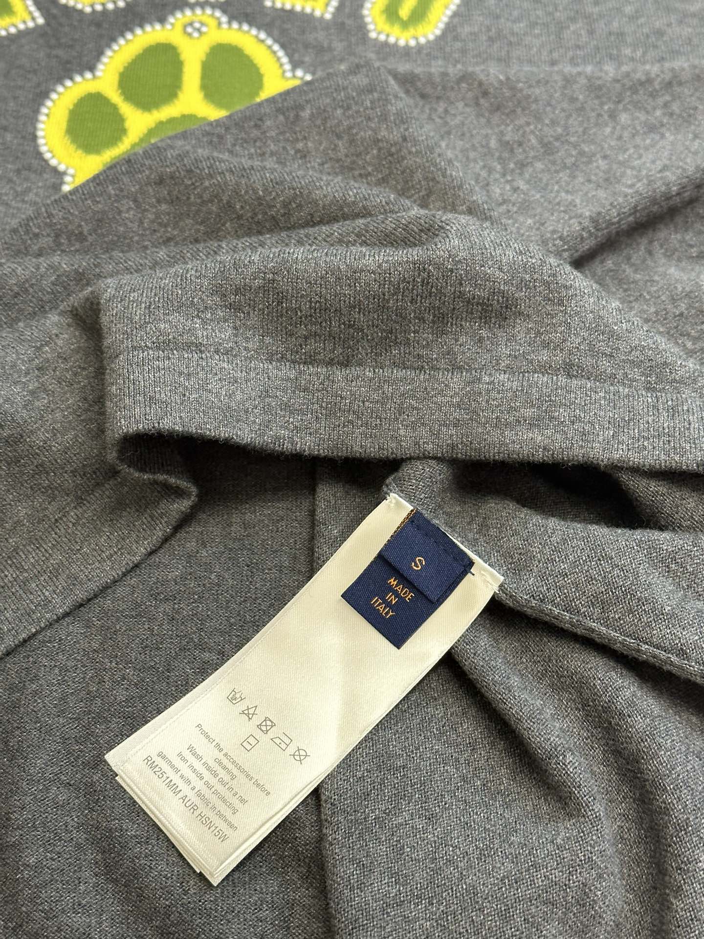 Louis Vuitton Embellished short sleeve cotton crew neck（1AGJSF）