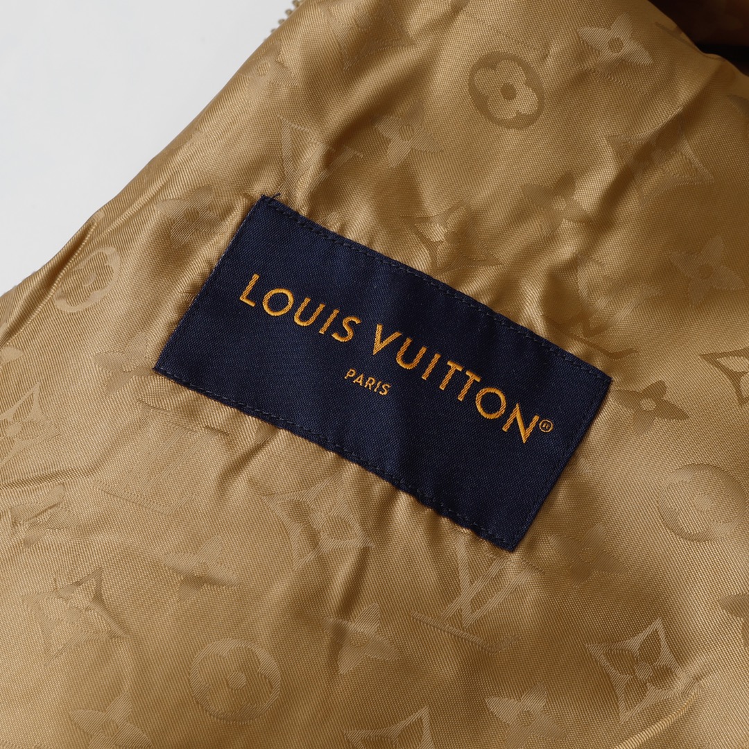 Louis Vuitton  Leather patch fleece blouson（1AGLXO）