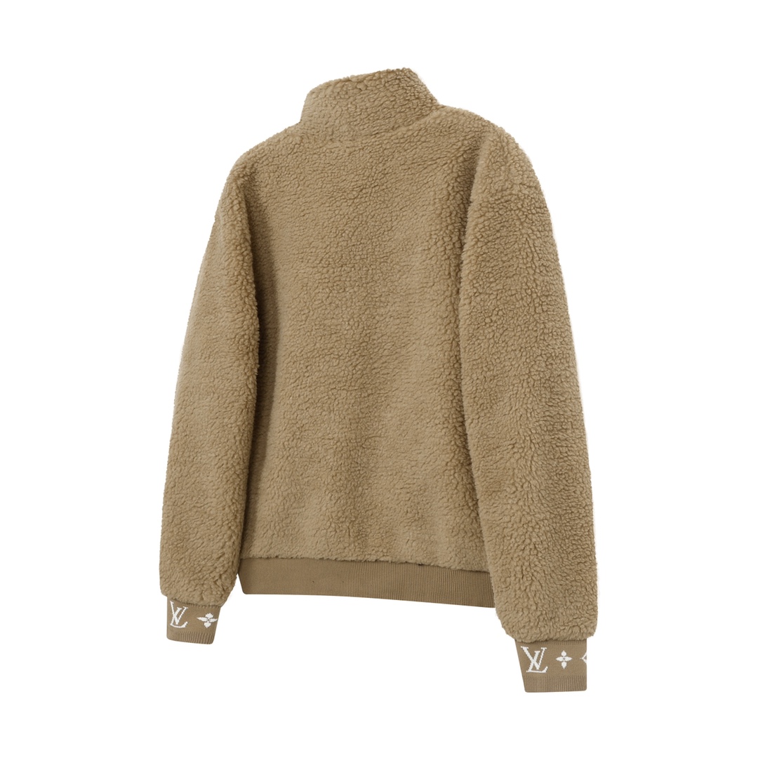 Louis Vuitton  Leather patch fleece blouson（1AGLXO）
