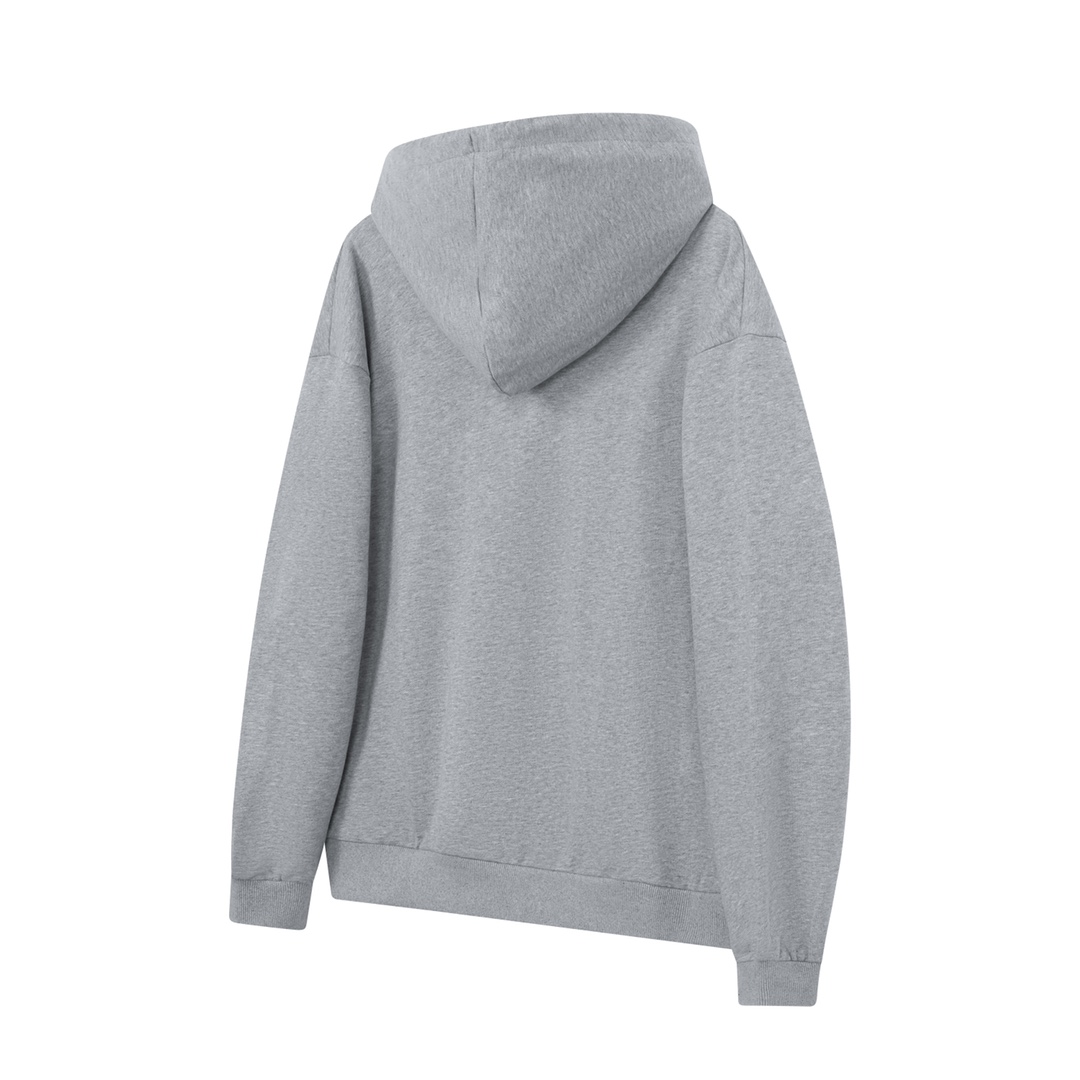 CELINE Triomphe hoodie in cotton and cashmere (2Y377450I-09ME）