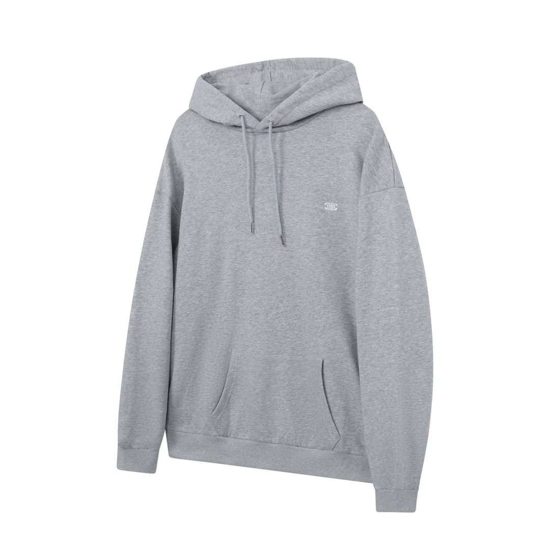 CELINE Triomphe hoodie in cotton and cashmere (2Y377450I-09ME）