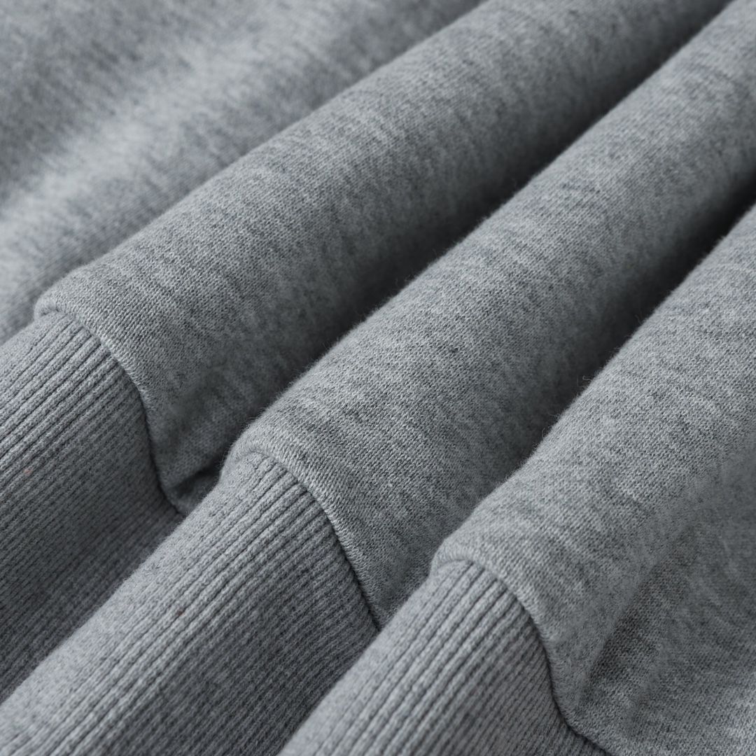 CELINE Triomphe hoodie in cotton and cashmere (2Y377450I-09ME）