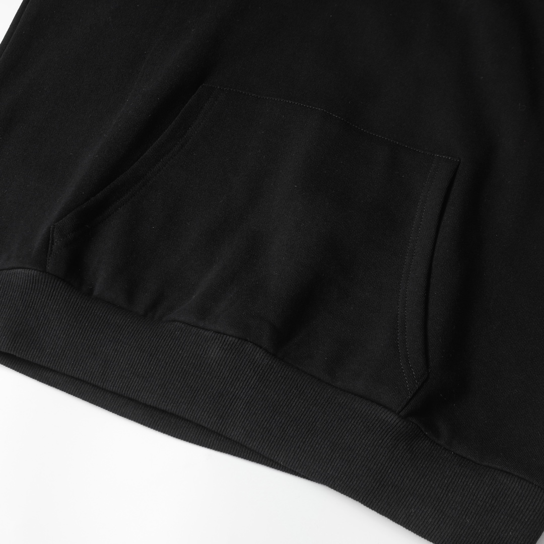 CELINE Triomphe hoodie in cotton and cashmere (2Y377450I-09ME）